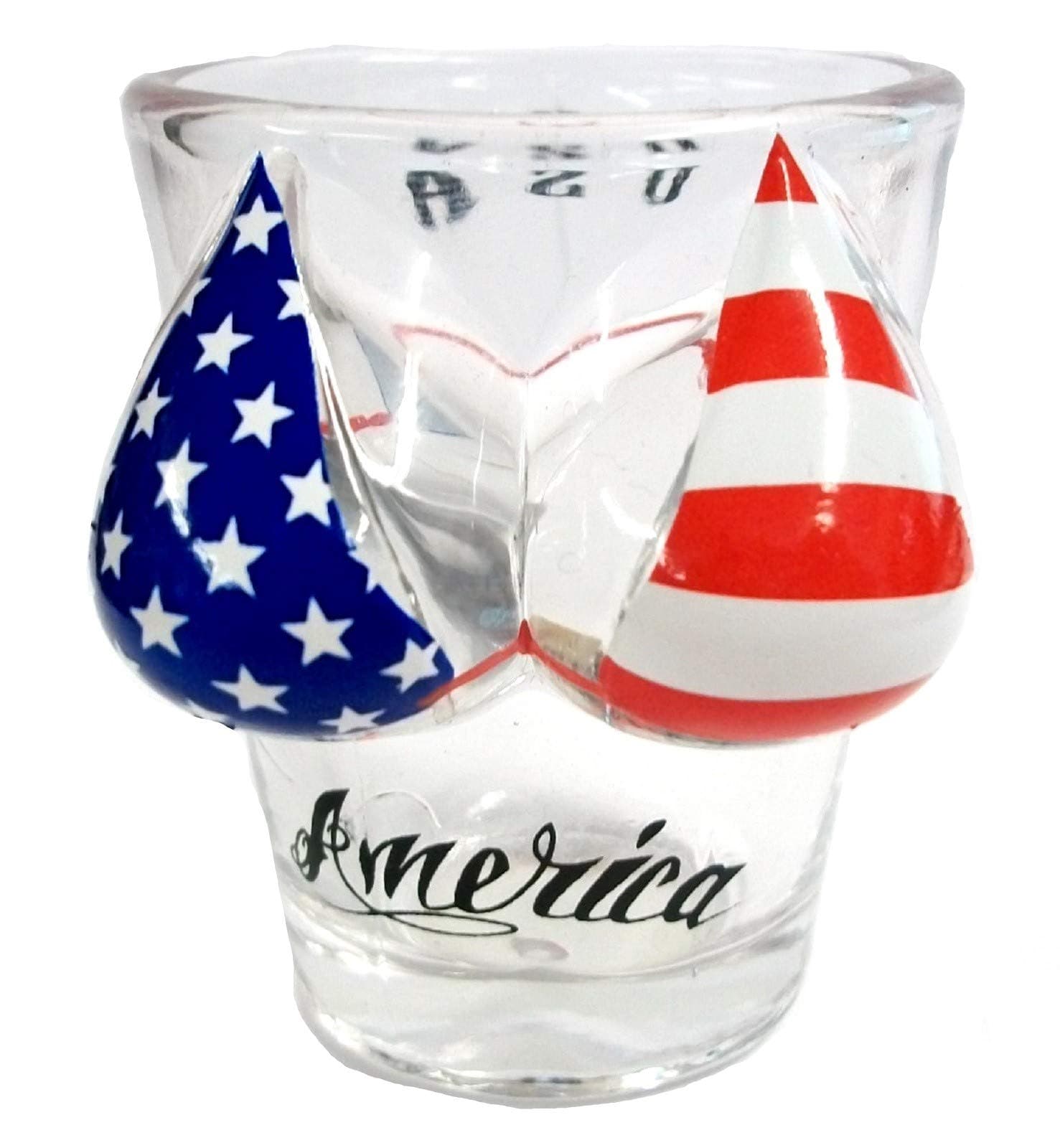 SMS Gifts American Flag Bikini Top Small Shot Glass