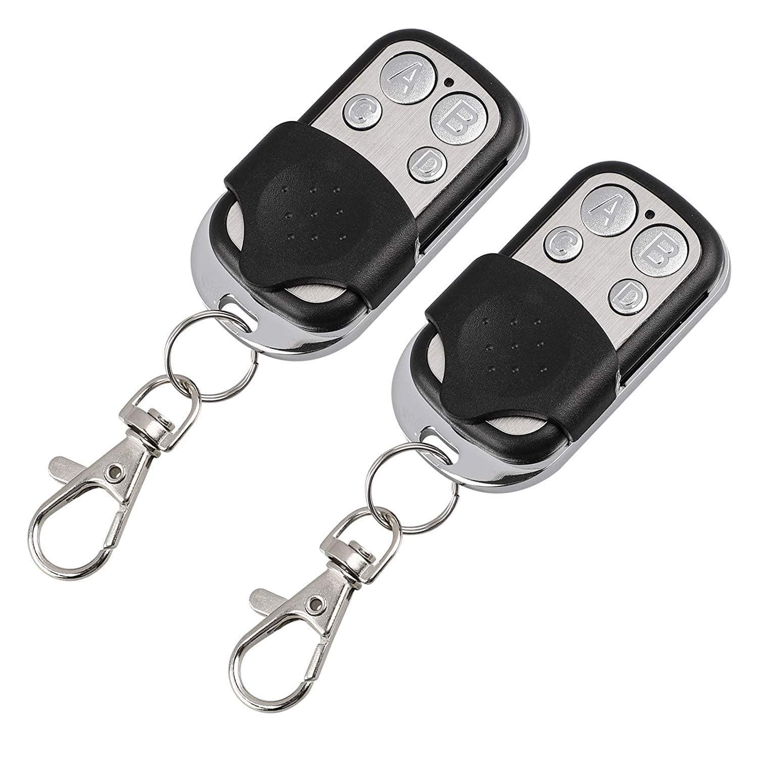 Universal Remote Control Cloning,Learning Garage Door Opener 4Channel Universal Gate Garage Door Remote Control for 433mhz Old Key Replacement(2Pack)