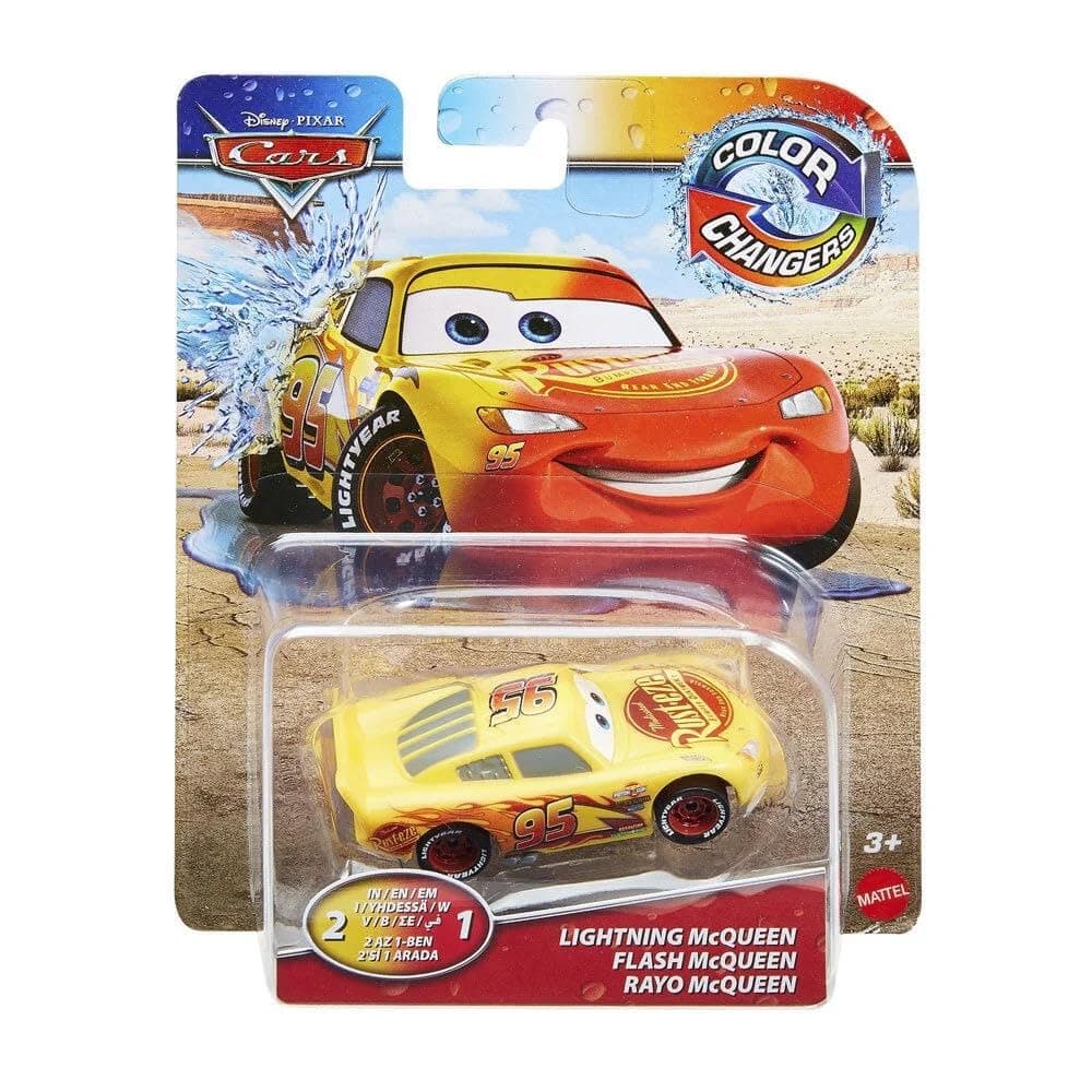 Disney Cars Color Changer Cruisin McQueen Yellow/Red (Red and Yellow)
