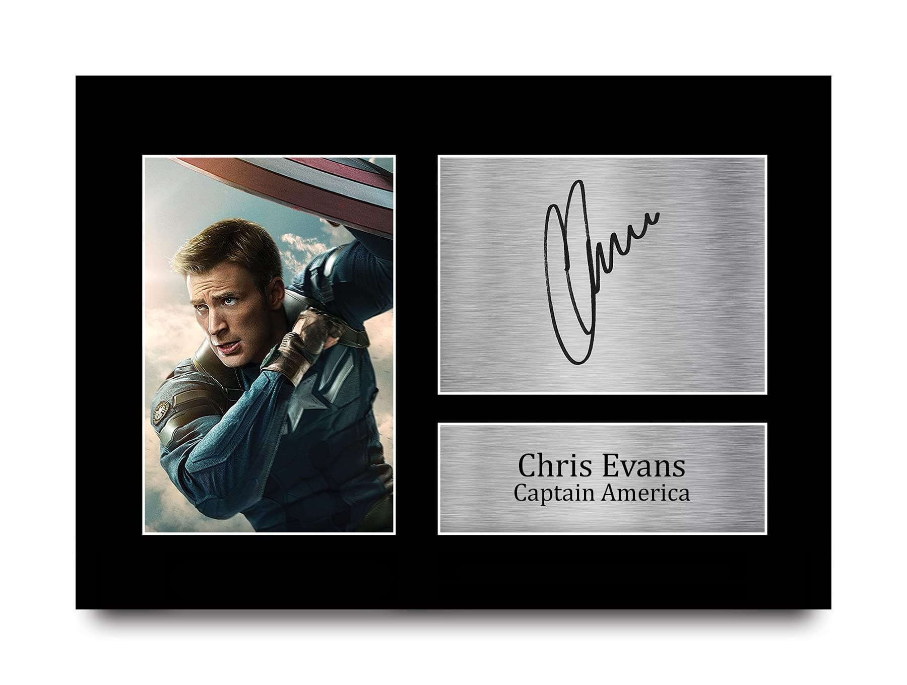 HWC Trading Chris Evans Signed A4 Printed Autograph Captain America The Avengers Print Photo Picture Display