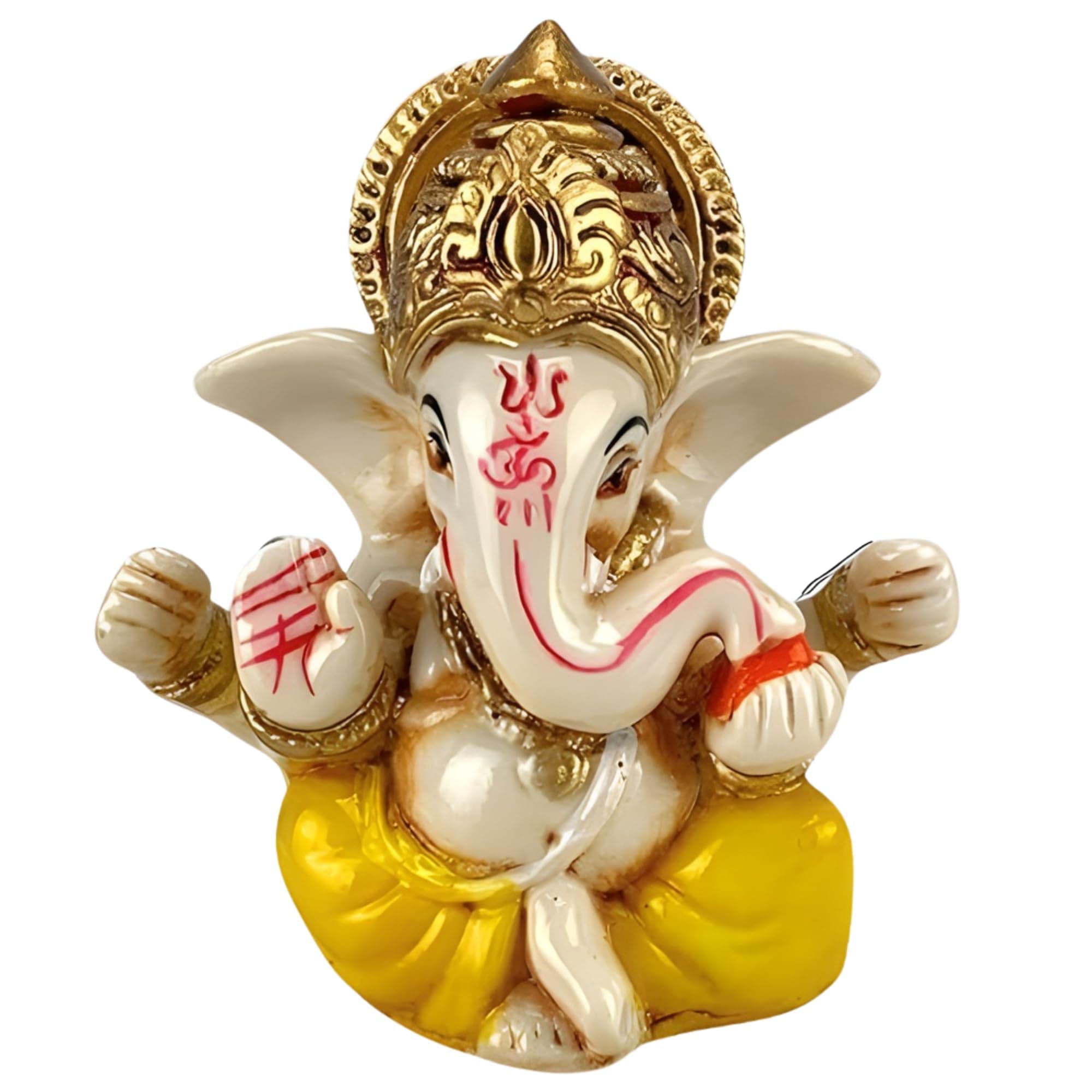 LOVENSPIRE 1 Ct Acrylic Car Ganesha, Ganesha Pooja Favor, Housewarming, Ganesh Statue, Indian Gift, Ganesh Idol