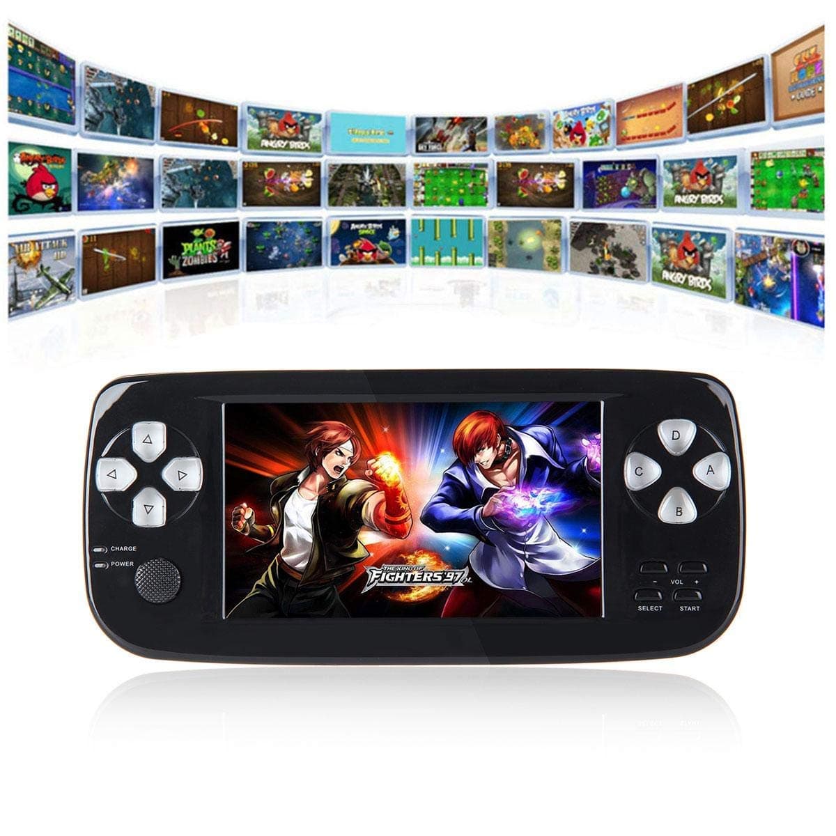 Portable Retro Mini GBA System Handheld Game Console, 4.3" 16GB 3000 Classic Games Support GBA/GBC/GB/Sega/NES/SFC/NEOGEO, Birthday Gift for Children,Black