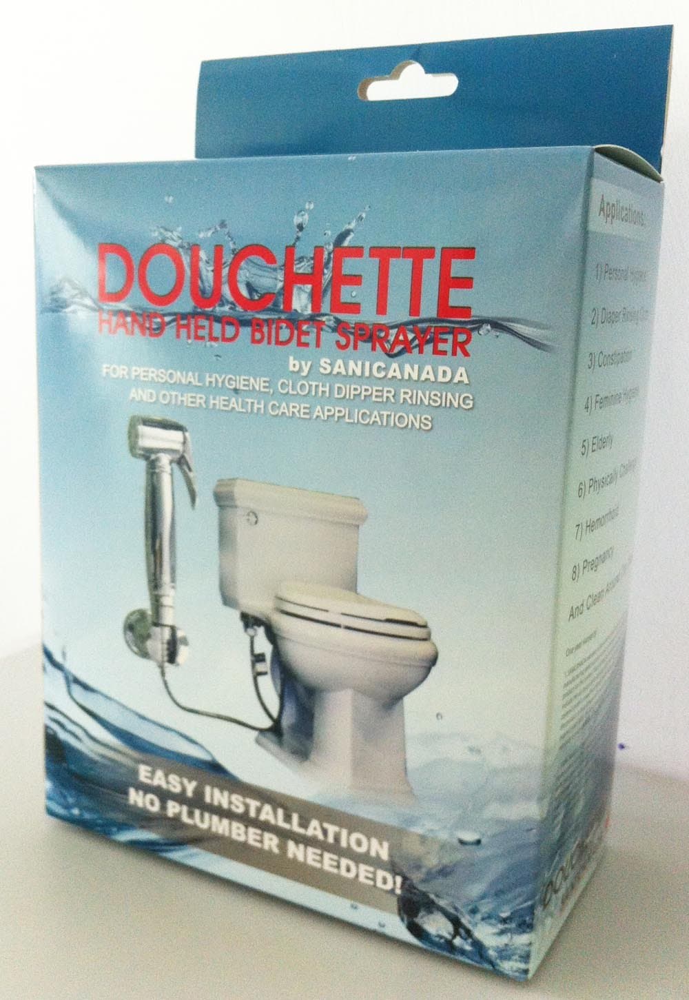 Hand held bidet toilet diaper and muslim shower sprayer attachment set