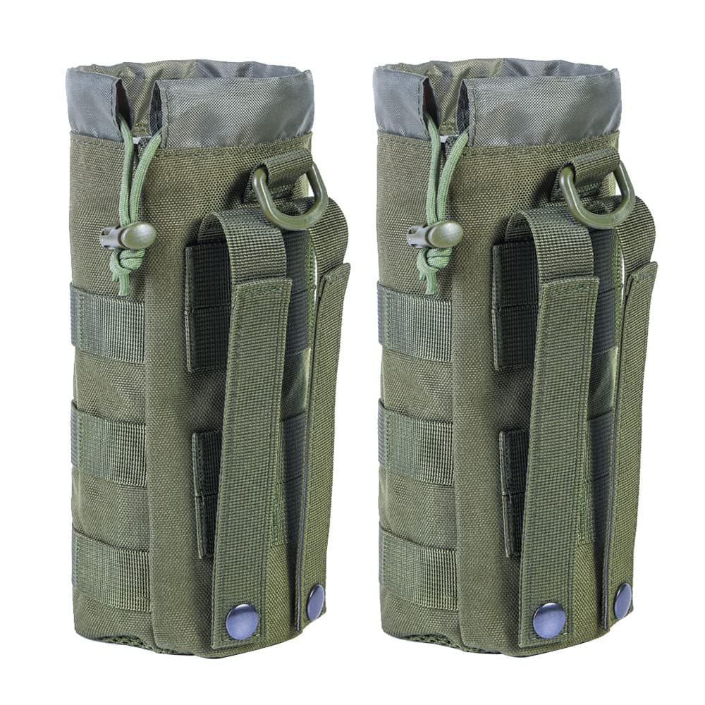 Upgraded Tactical Drawstring Molle Water Bottle Holder Tactical Pouches