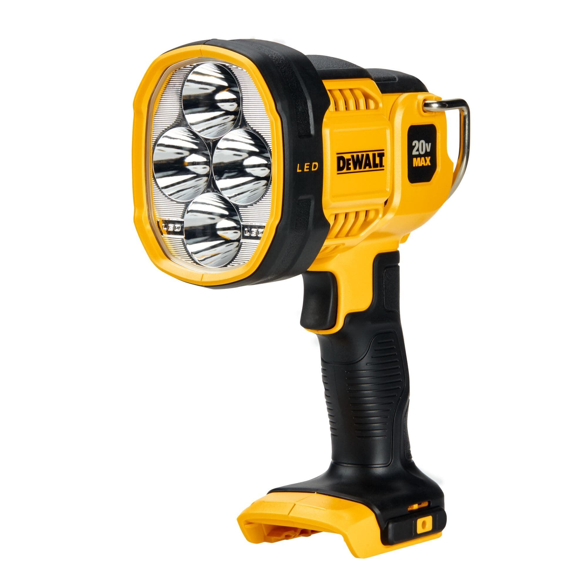 20V MAX LED Work Light, Handheld Spotlight with 508 Yard Distance, Pivoting Head, 1500 Lumens, Cordless, Battery Not Included (DCL043)