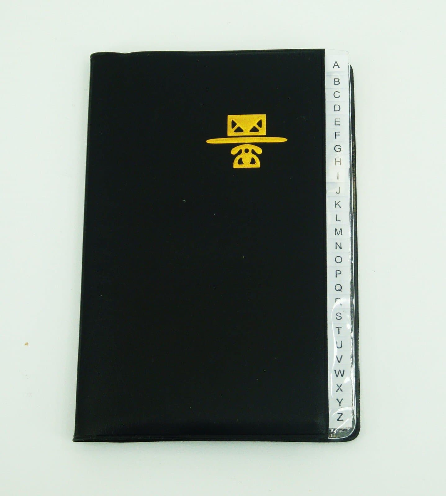 Personal Phone and Address Book (Black, Medium Size, 4 Inch x 6 Inch)