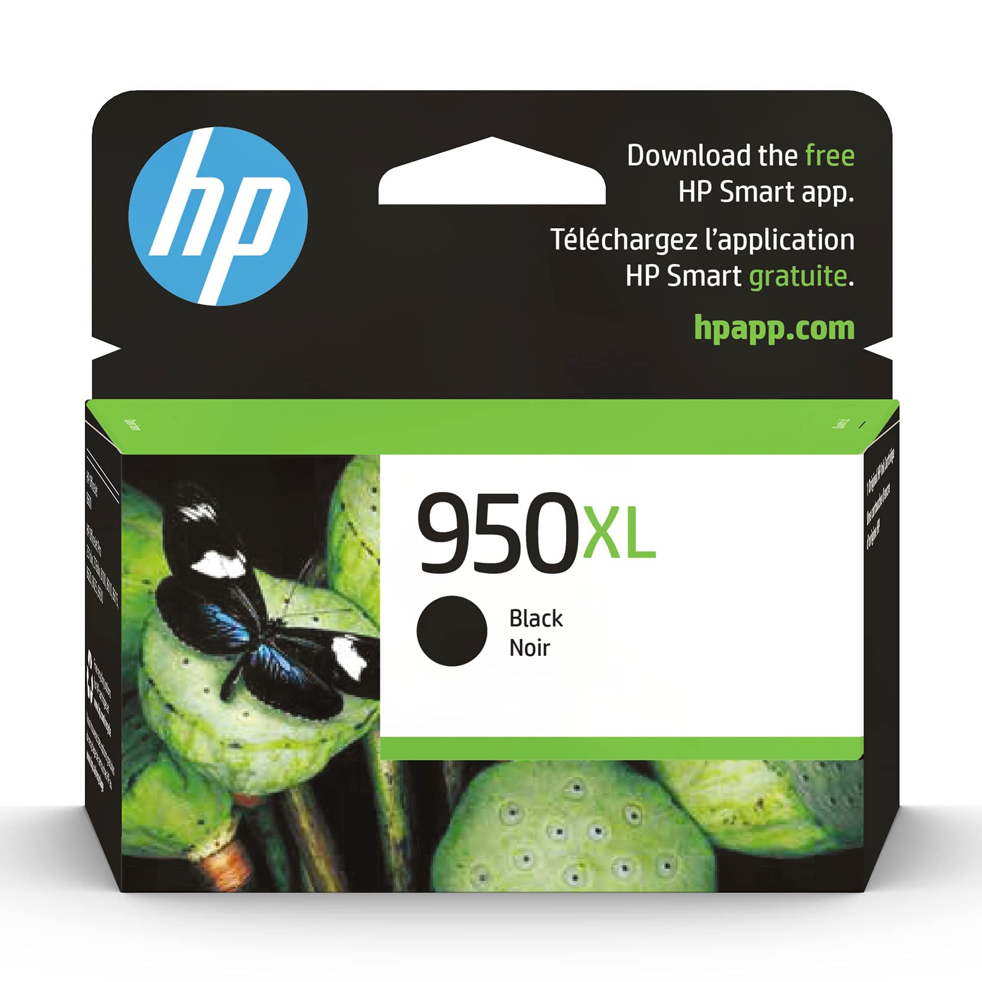 HP 950XL Black High-yield Ink Cartridge | Works OfficeJet Pro 251dw, 276dw, 8100, 8600 Series | CN045AN