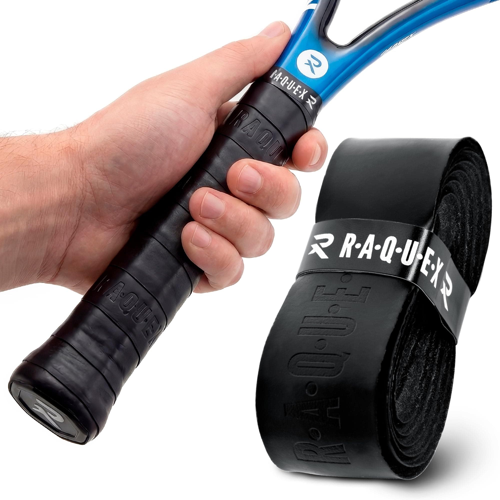 Enhance Replacement Racket Grip: Tennis Grip, Badminton, Squash Grip Tape, Padel, Pickleball. 14 Colours. Premium, Self-Adhesive Tennis Racquet Grip with Finishing Tape