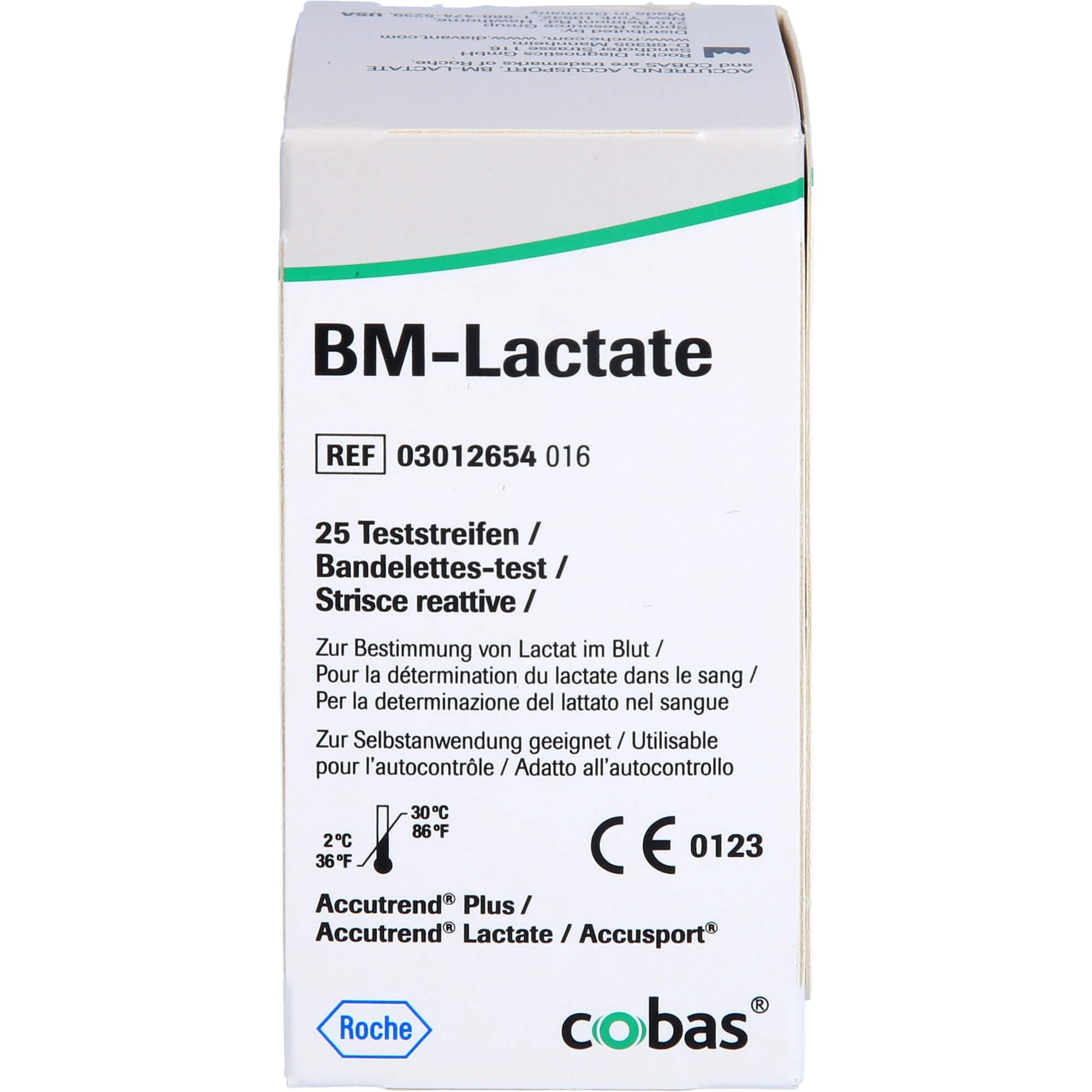 Accutrend 3012654171 BM-Lactate Test Strips Original Product Pack of 25