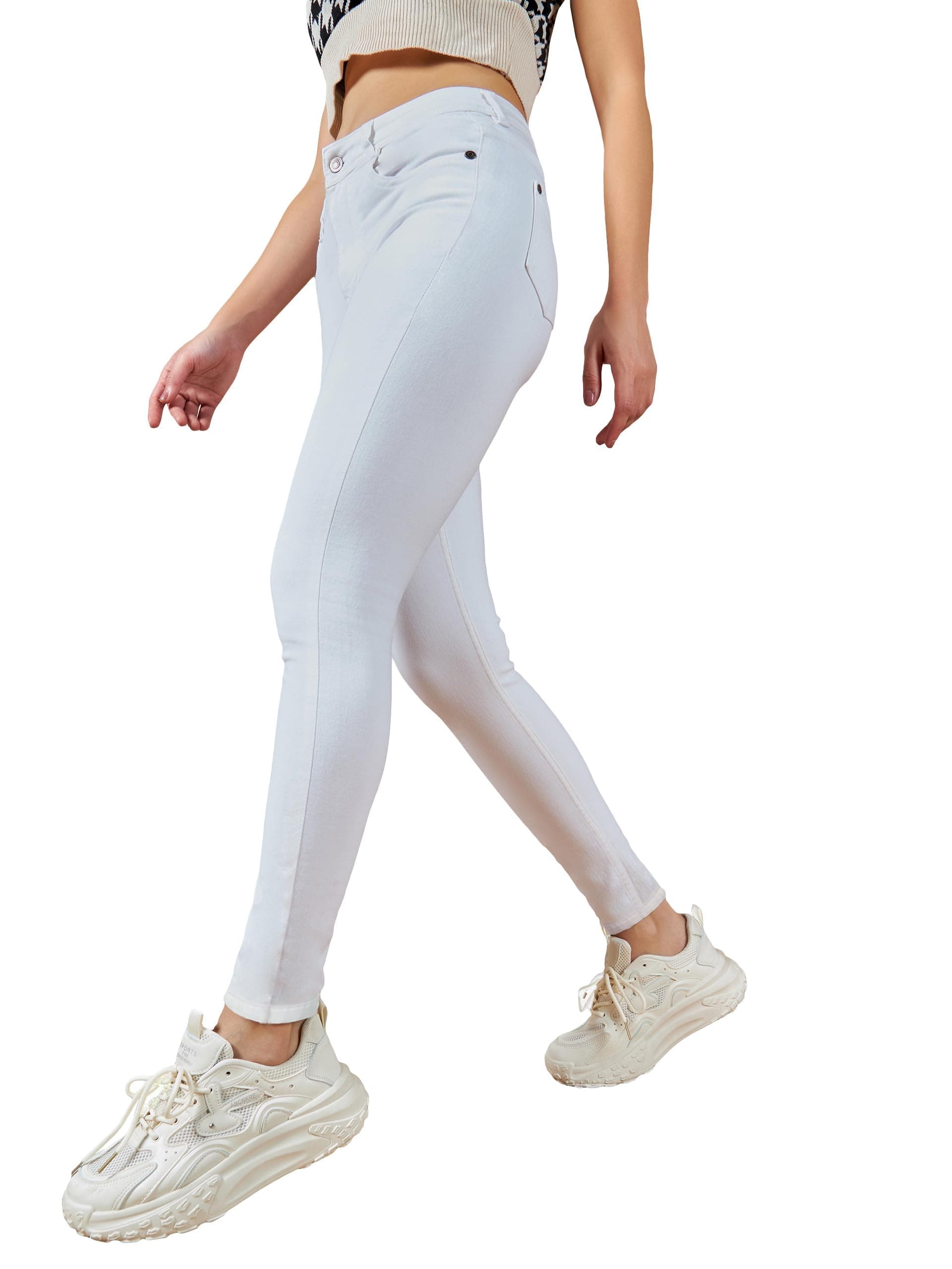 Miss Chase Women's Skinny High Rise Regular Stretchable Denim Jeans