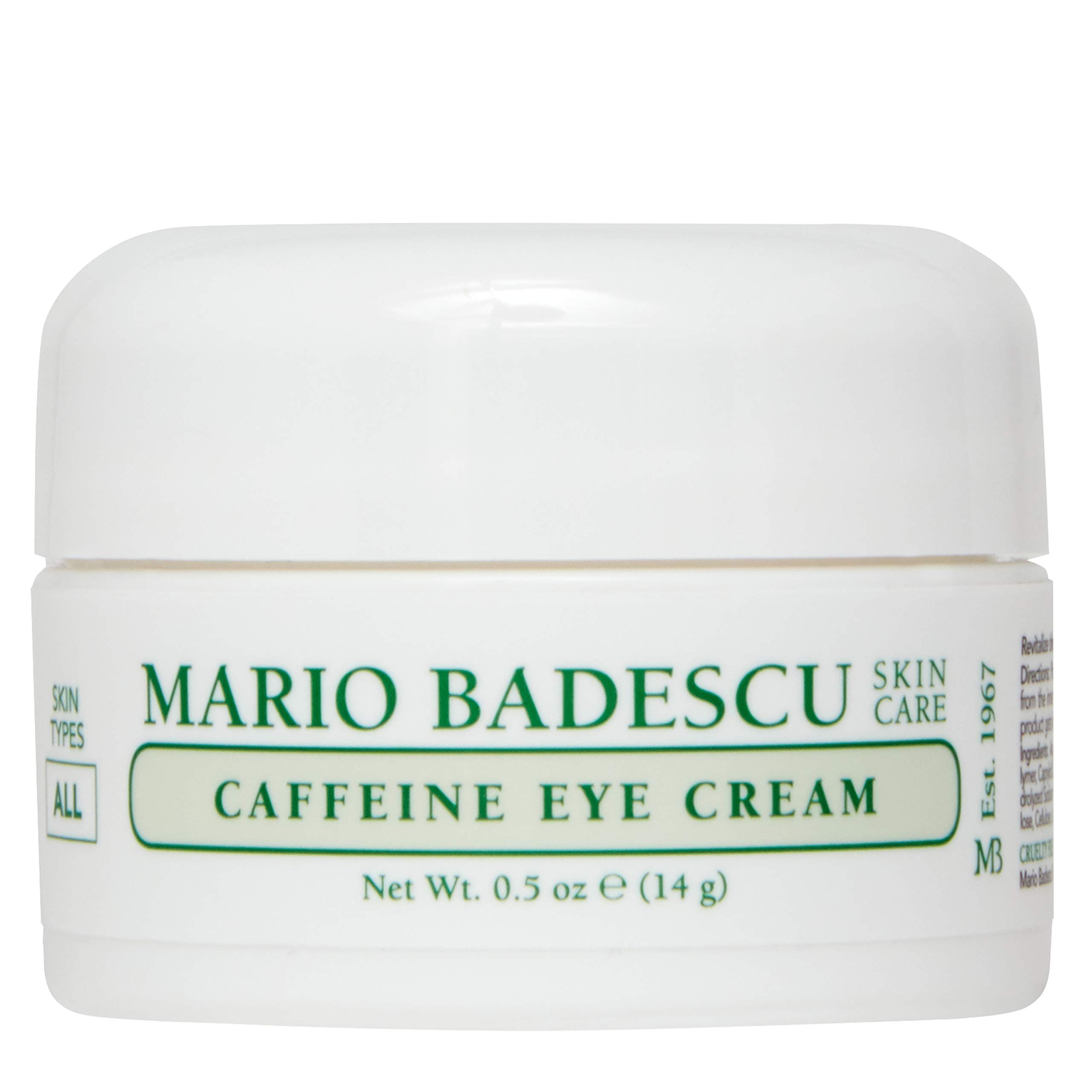 Caffeine Eye Cream for All Skin Types | Visibly Decreases Dark Circles and Under Eye Bags, Formulated with Caffeine & Squalane, 0.5 Oz (Pack of 1)