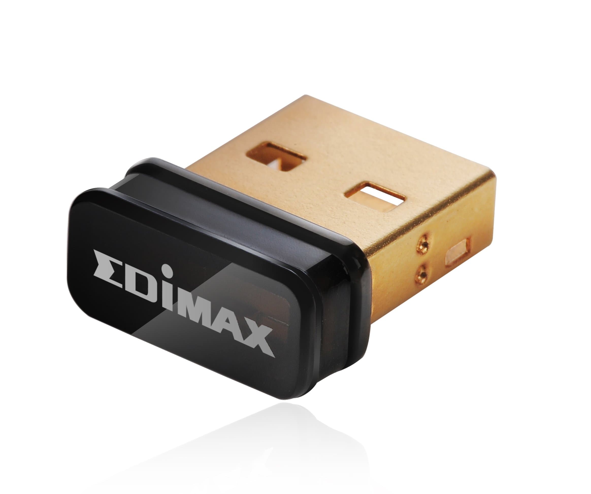 Edimax EW-7811Un 150Mbps 11n Wi-Fi USB Adapter, Nano Size Lets You Plug it and Forget it, Ideal for Raspberry Pi / Pi2, Supports Windows, Mac OS, Linux (Black/Gold)