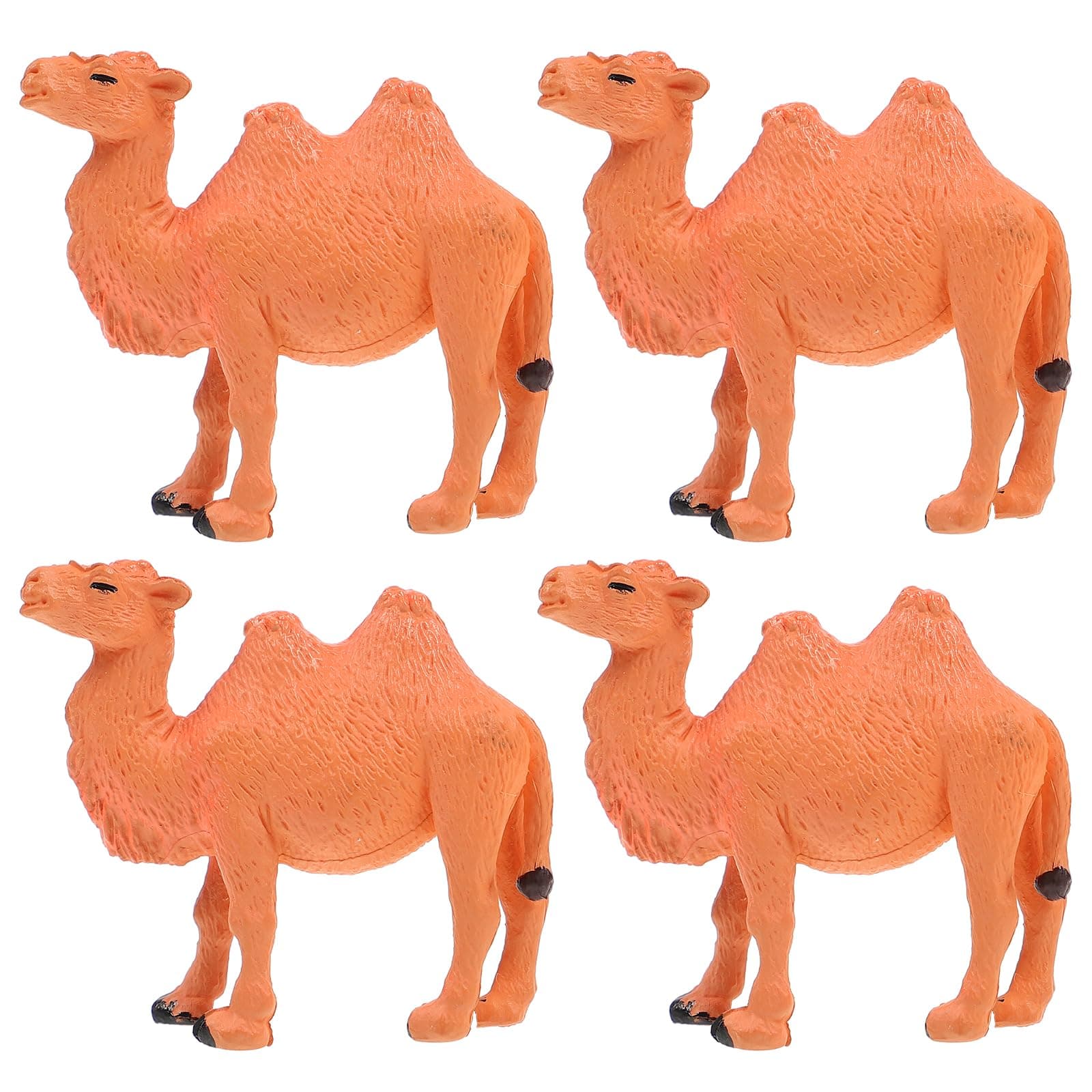 Tomaibaby Camel Figurine: 4PCS Hand Painted Miniature Camel Model Statue - Desert Animal Figurines Toys for Kids Ages 3+ Cake Toppers Home Table Desktop Decor