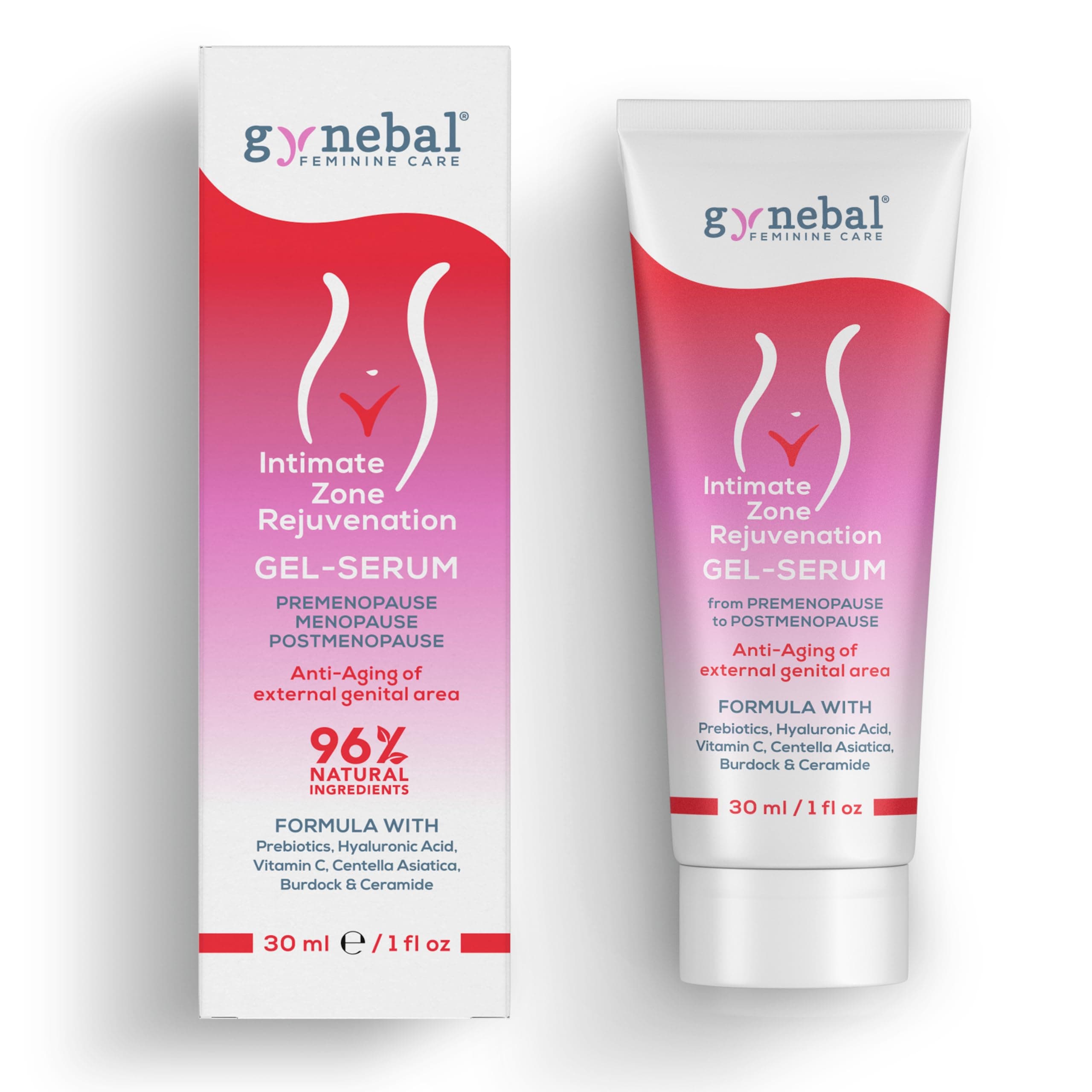GYNEBAL Prebiotic Vulvar Intimate Moisturiser Gel - Intensive Lubrication that Relieves External Vaginal Dryness - Feeling of Freshness - Not sticky - Clinically Tested – 50 ml