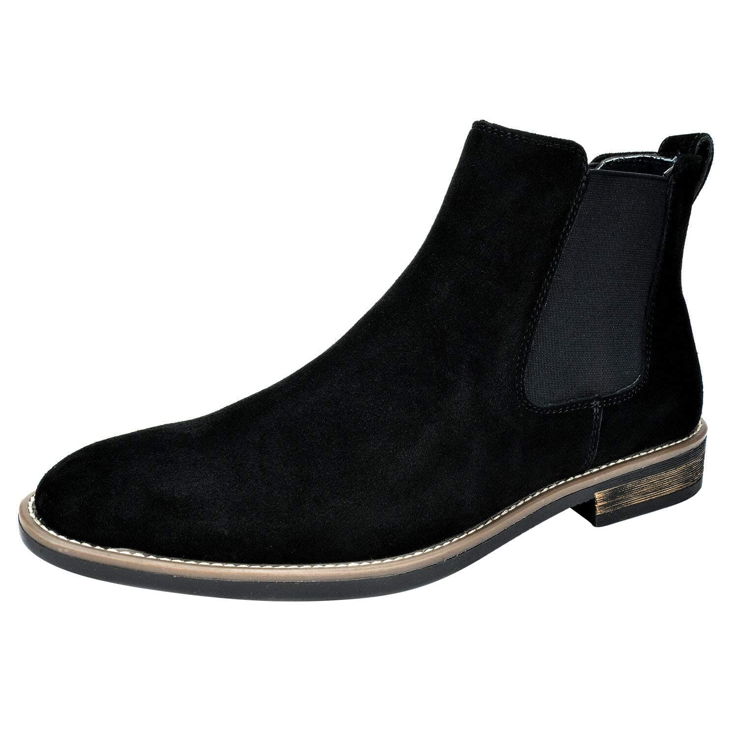 Bruno Marc Men's Leather Chelsea Ankle Boots, Work and Fashion, Walking and Comfort Casual Business Shoes