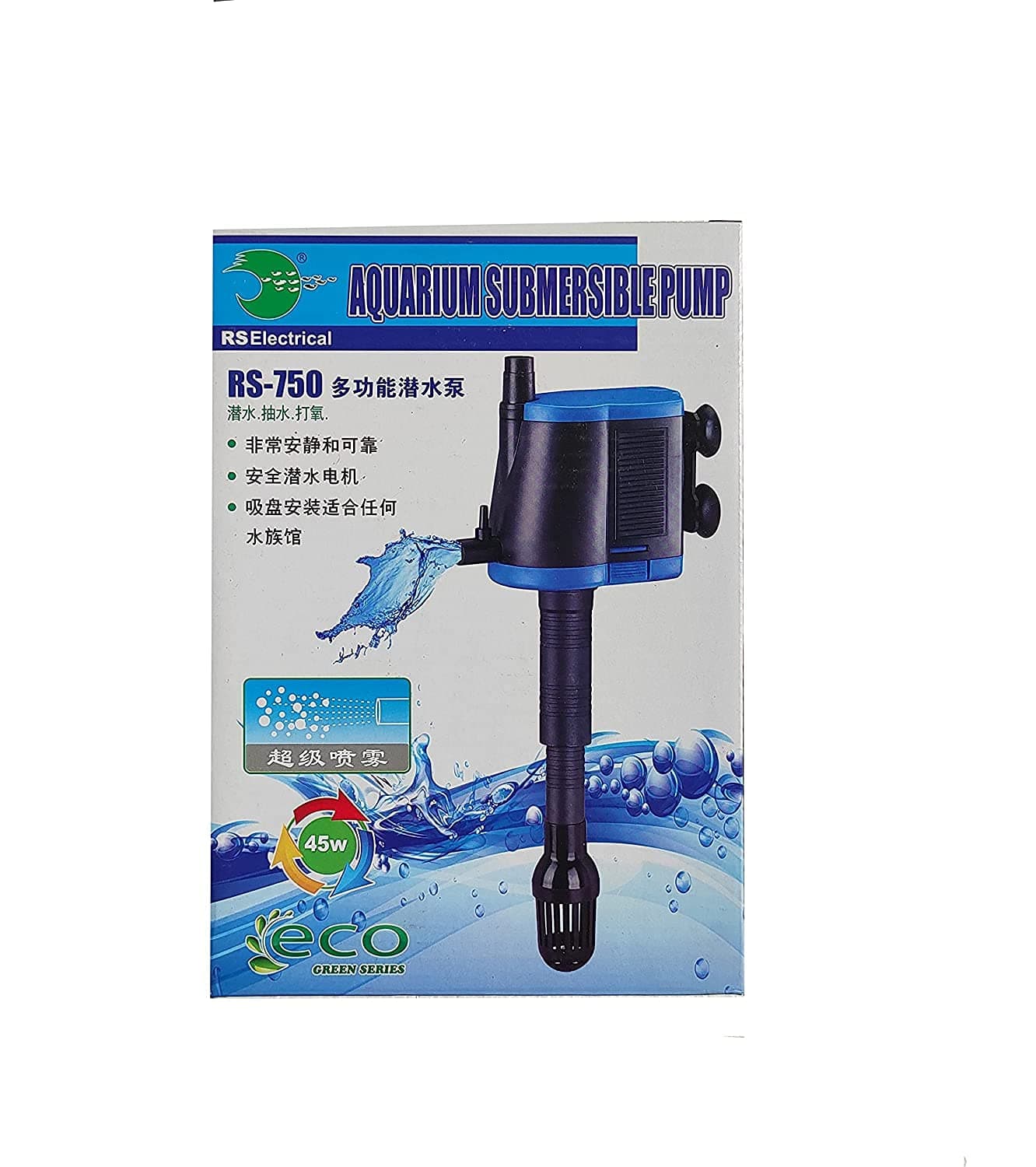 JAINSONS PET PRODUCTS RS Electrical 750 Aquarium Submersible 45 W 3000L/H Pow...