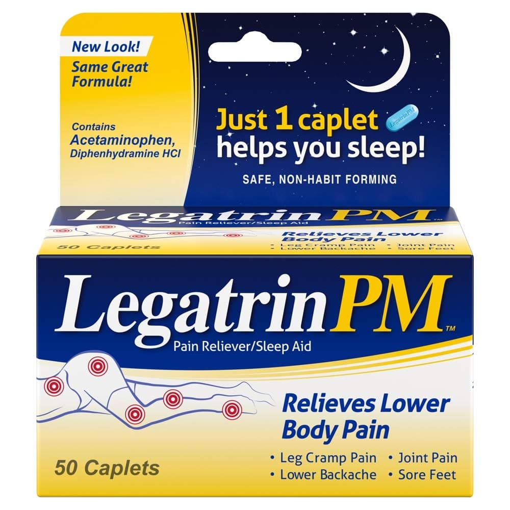 Legatrin Legatrin Pm Pain Reliever Sleep Aid, 50 caps (Pack of 3)
