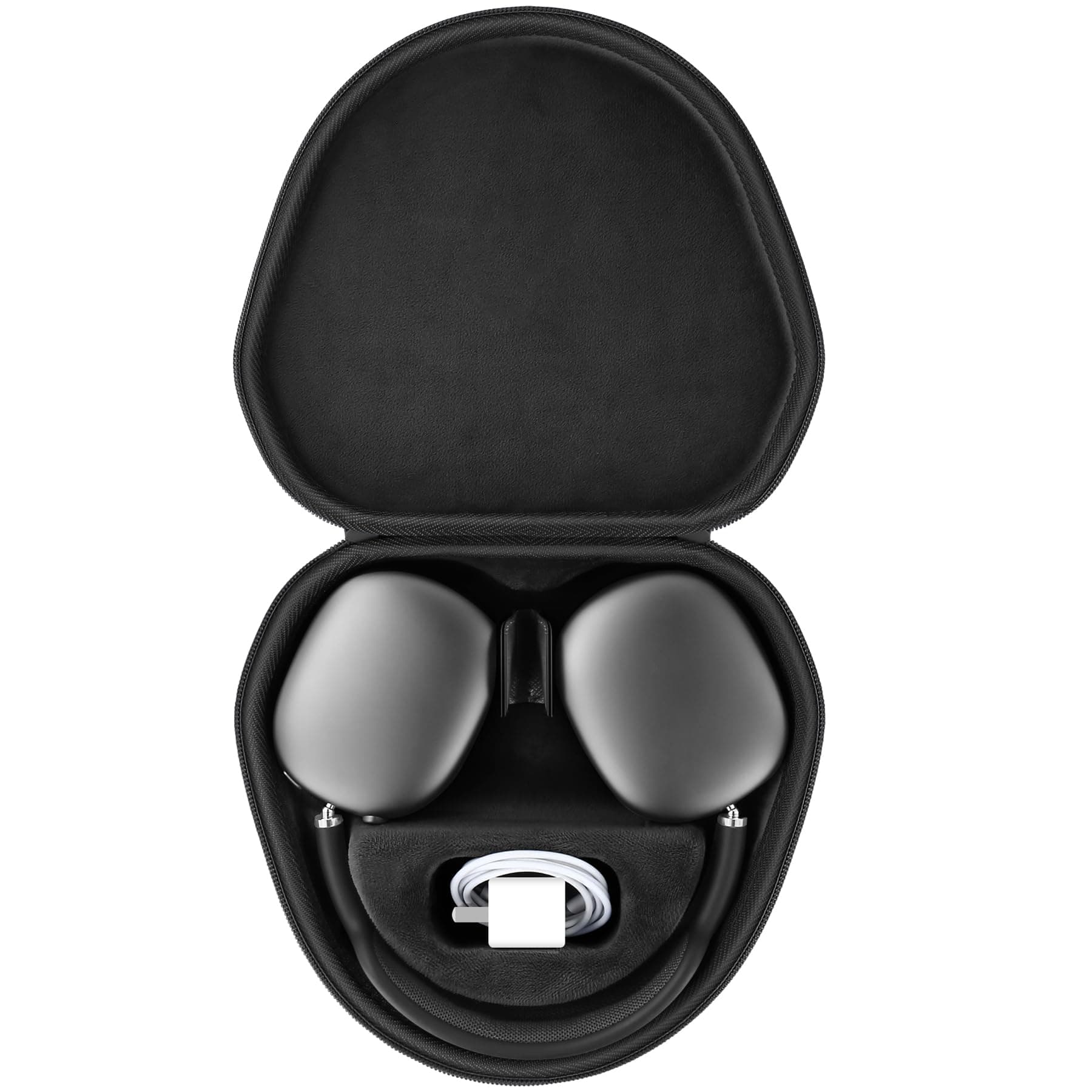 Hard Case with Sleep Mode Replacement for Apple AirPods Max 2 / AirPods Max Wireless Over-Ear Headphones (Black Case)