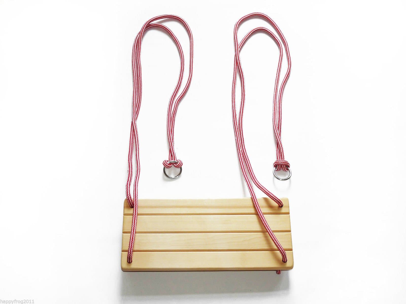 BABY CHILDREN KIDS INDOOR OUTDOOR GARDEN WOODEN ROPE SWING SEAT CHAIR SEE SAW (Natural)