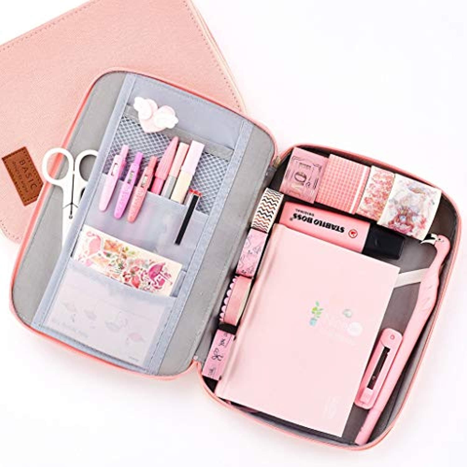 Big Capacity Pencil Case Pen Bag Pouch Box Organizer Large Storage, Pen Case Pencil Bag, Portable Pencil Pouch Pink