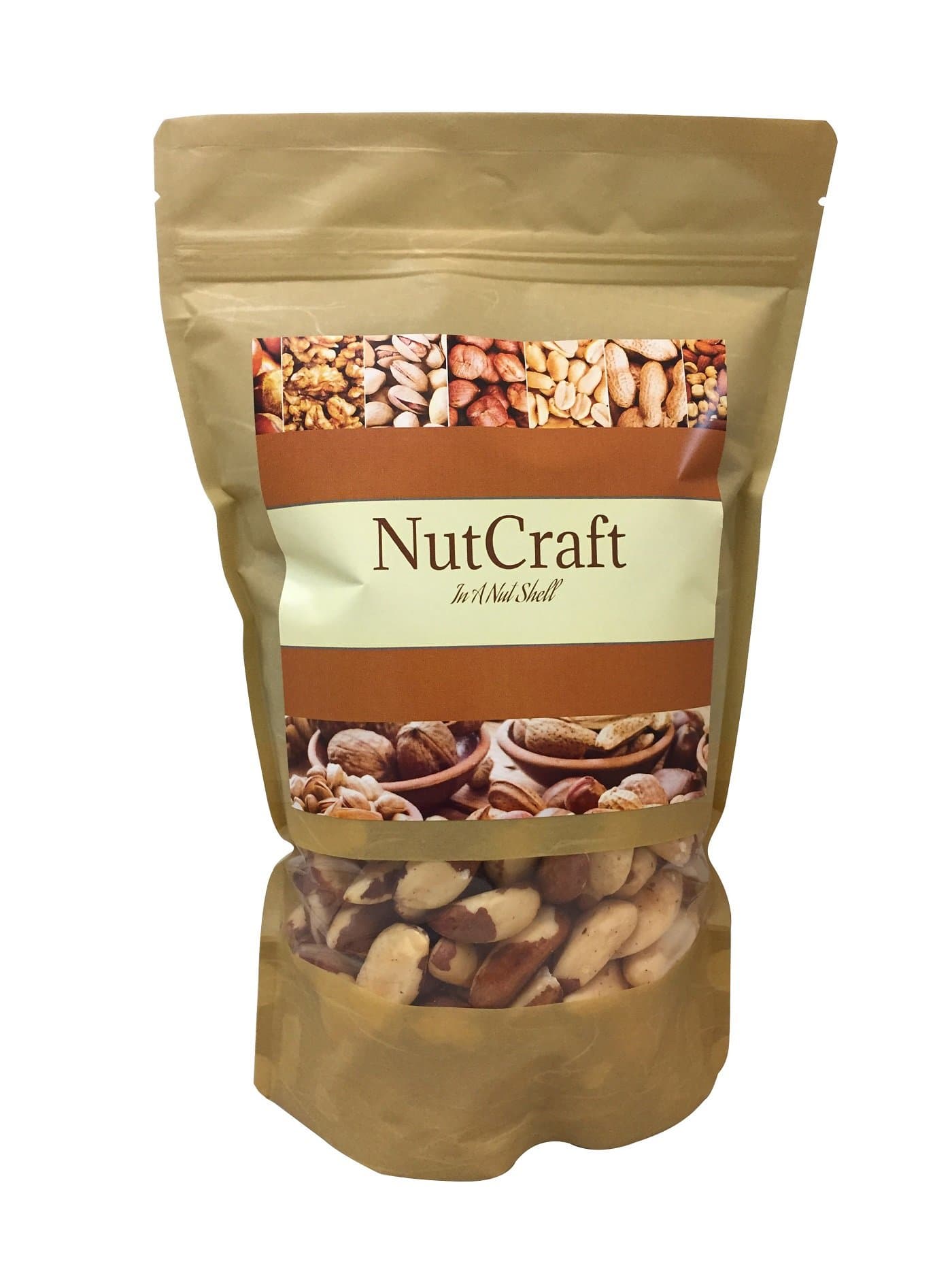 Brazil Nuts - (2 Pounds) Distinct and Superior to Organic, No PPO, Probiotic, Whole, Shelled, Raw, Natural - Brazilian Nuts Healthy Source of Selenium, Resealable bag