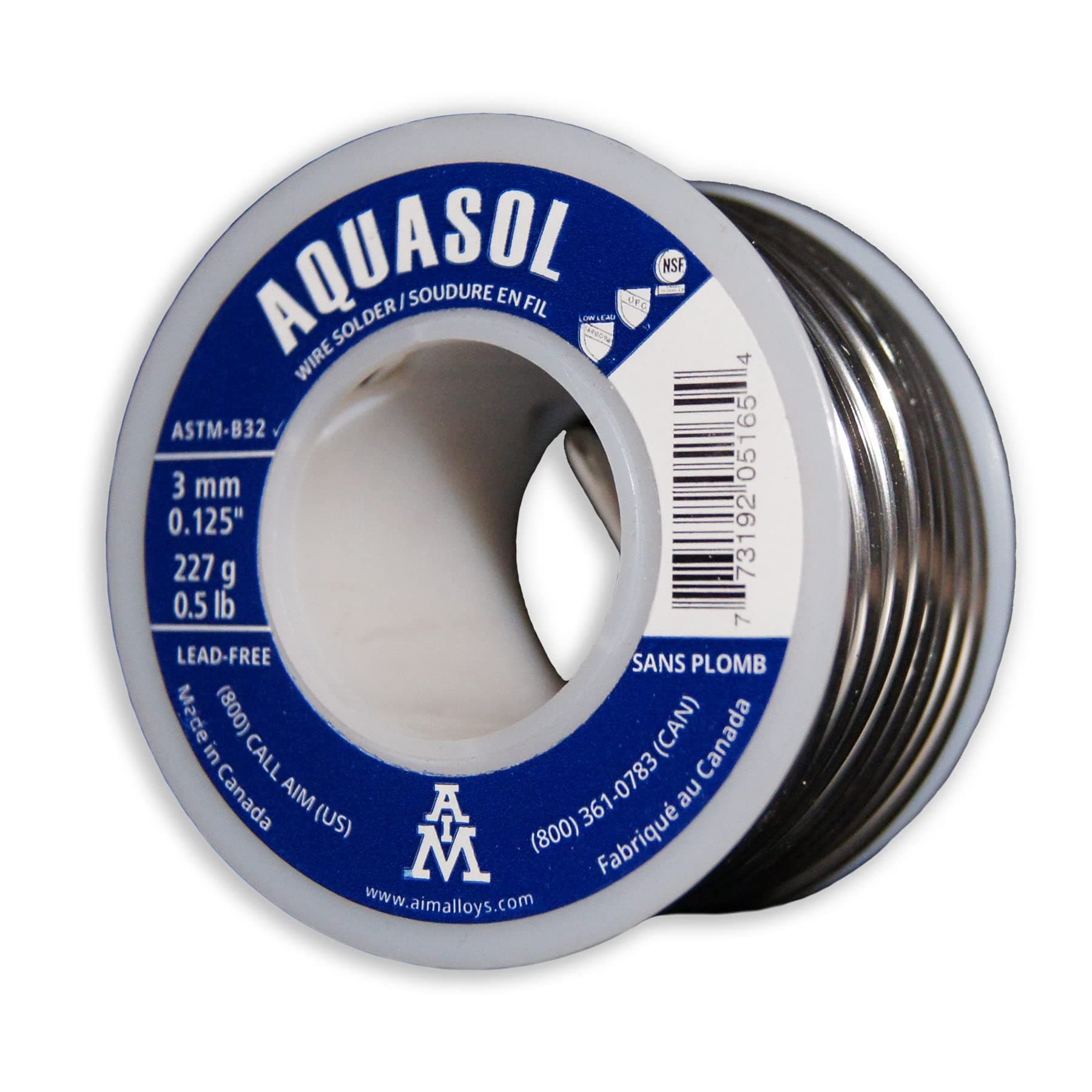 AIM Solder 5165 Aquasol Solder Wire, B0B94LRF7K