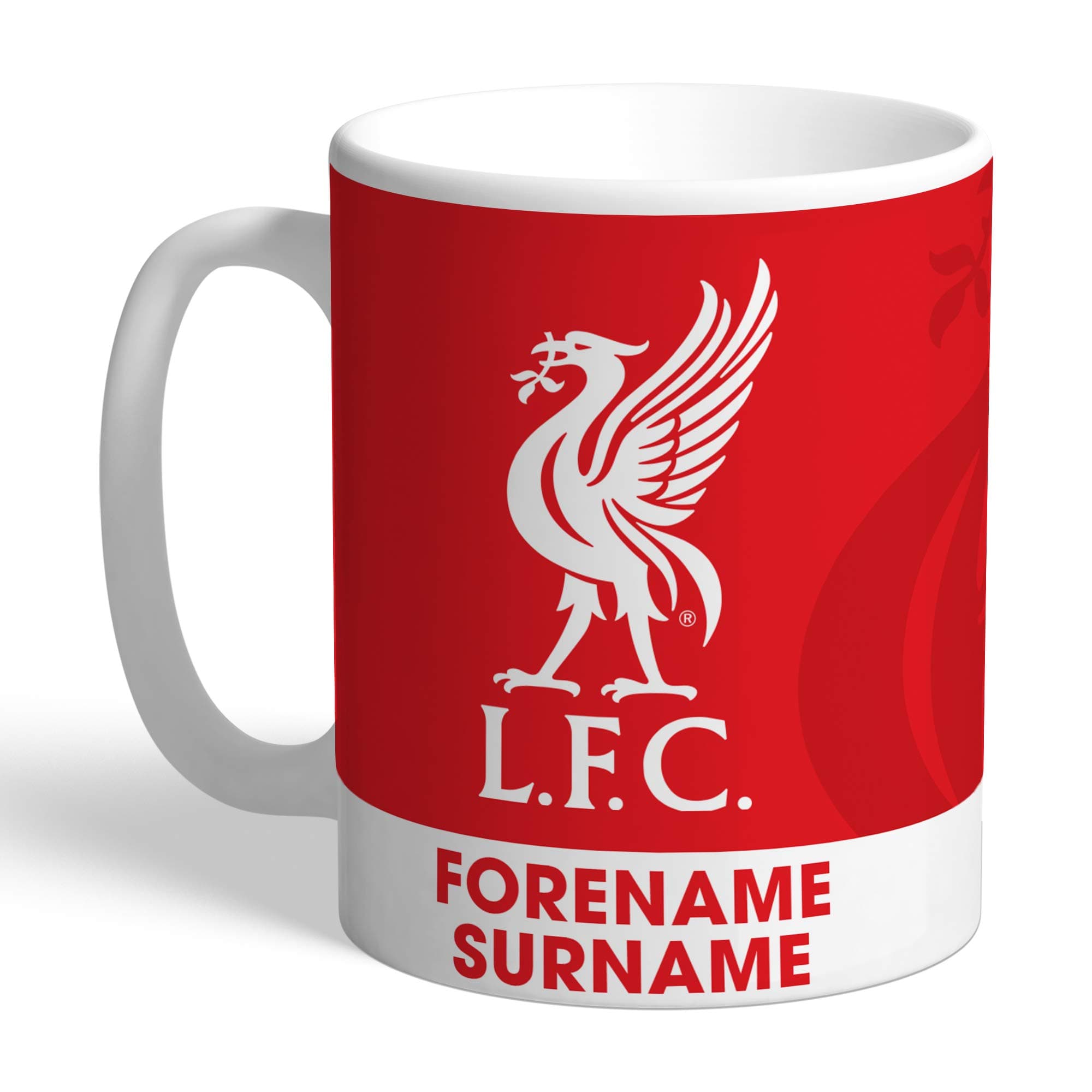 Personalised compatible with Liverpool FC Official Bold Crest Mug