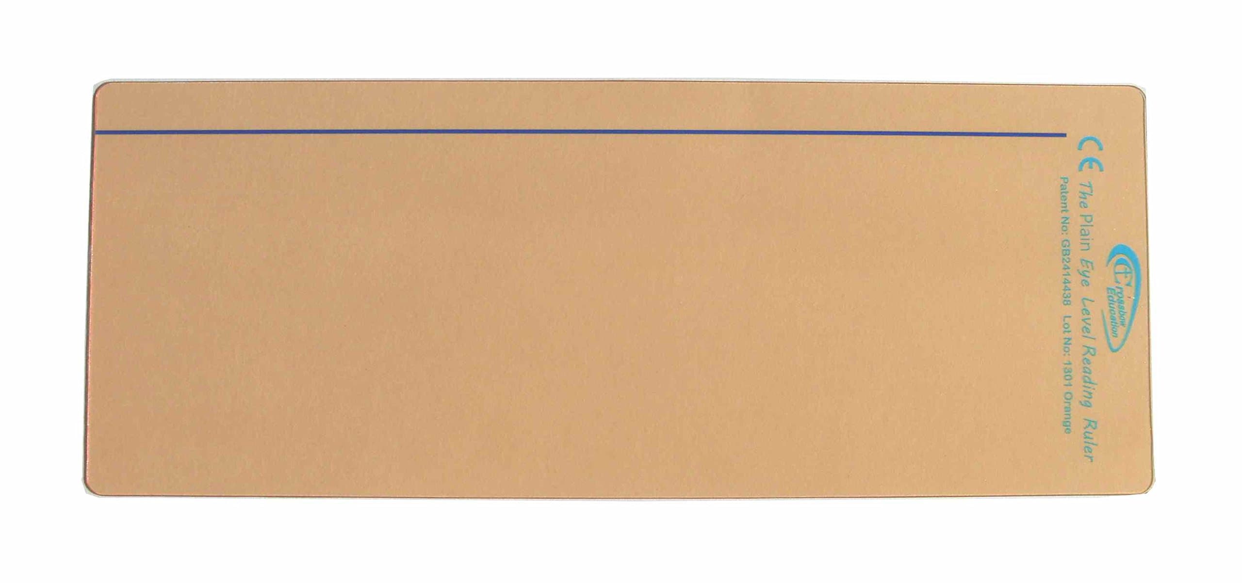 The Original Plain Window Reading Ruler Overlays - Orange (Pack of 10) by Crossbow Education UK - Dyslexia Aids and Visual Stress Specialists