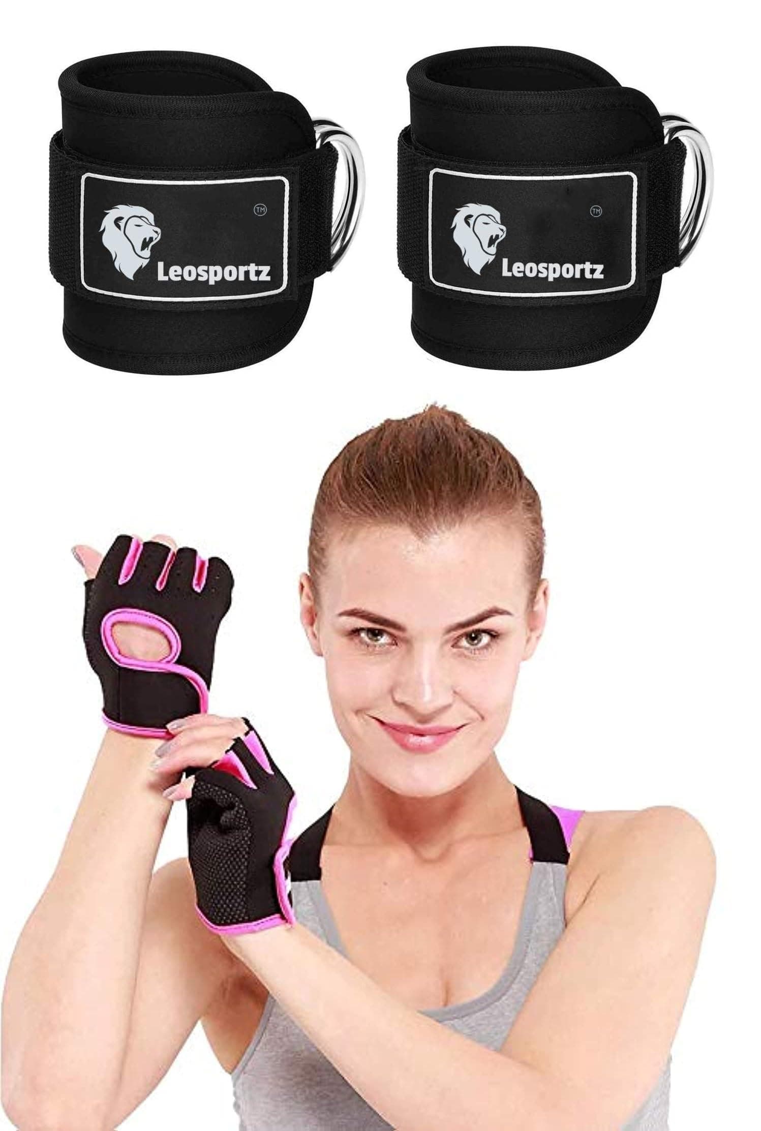 serveuttam Weight Lifting Gloves for Gym Workout, Crossfit, Weightlifting, Fitness & Cross Training - The Best for Men & Women (Gloves with Ankle Strap)