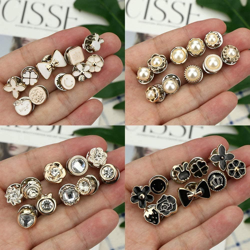 40 Style Cute Enamel Lapel Pin Set,Mini Brooch Pin Badges Cover Up Buttons for Women Shirts,Dresses,Cardigan Collar Safety Pins,Cuff Links,Clothing Bags Accessories Supplies DIY Crafts