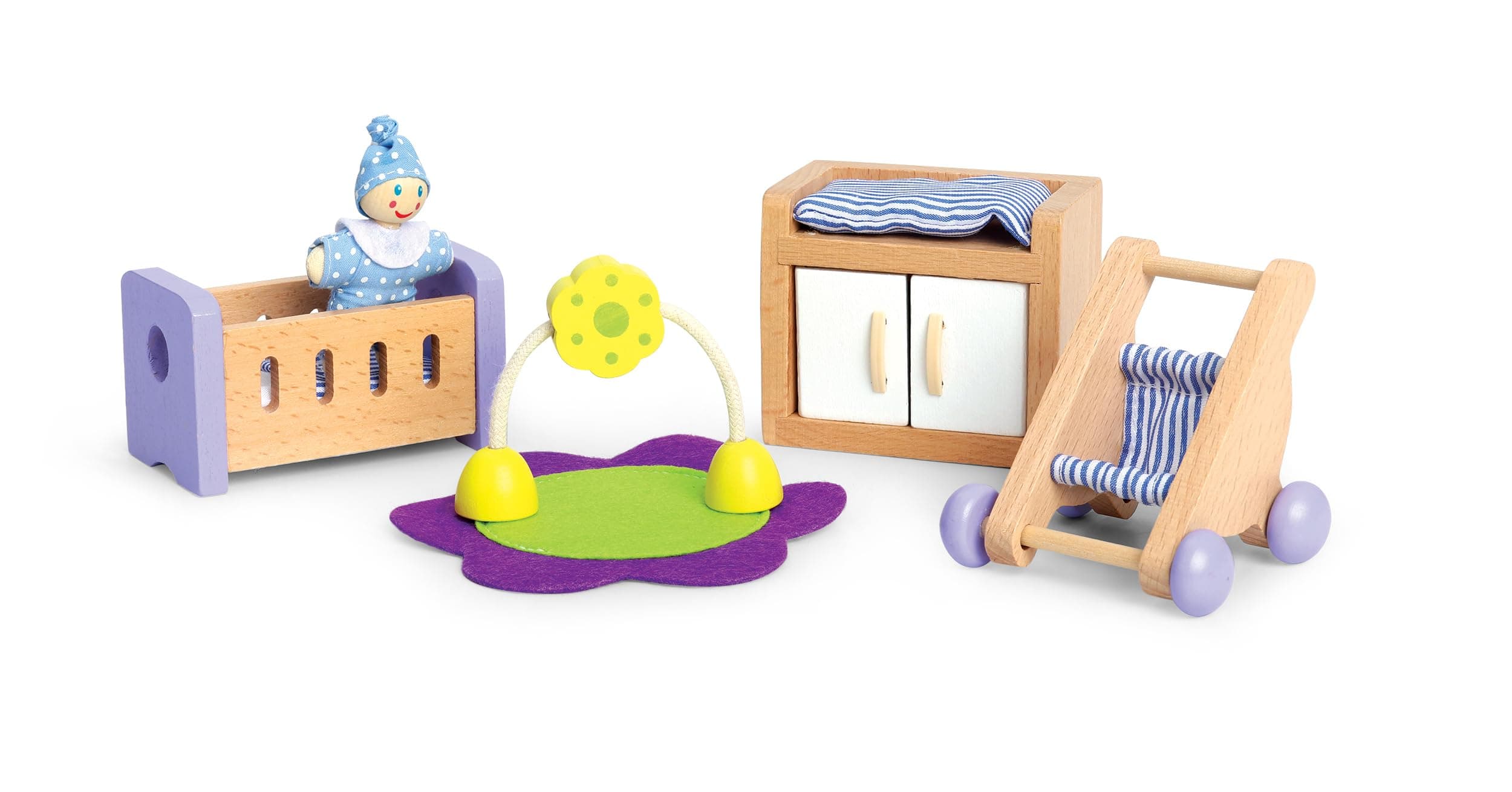 Hape E3459 Baby's Room - Wooden Dolls House Accessories