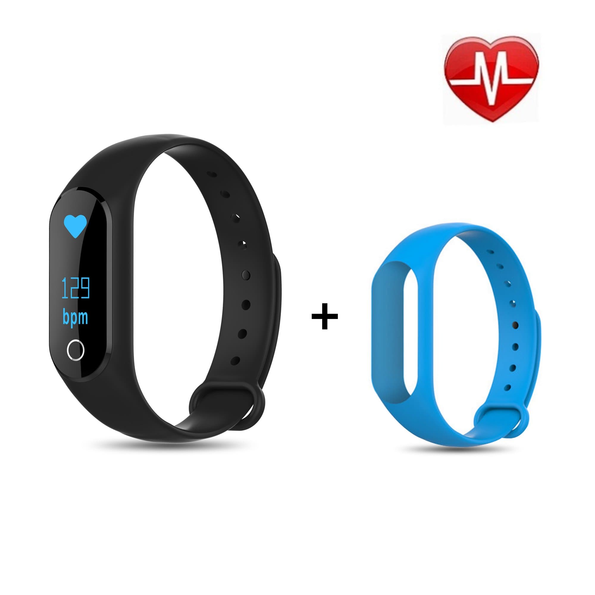 Xerfira CoBand K4 Fitness Tracker: Bluetooth Heart Rate Fitness Watch/Activity Tracker Bracelet Watch for Men & Women/ Waterproof, Wearable Wristband/ Record Pedometer Distance, Sleep Patterns & Burned Calories & blood pressure tracker