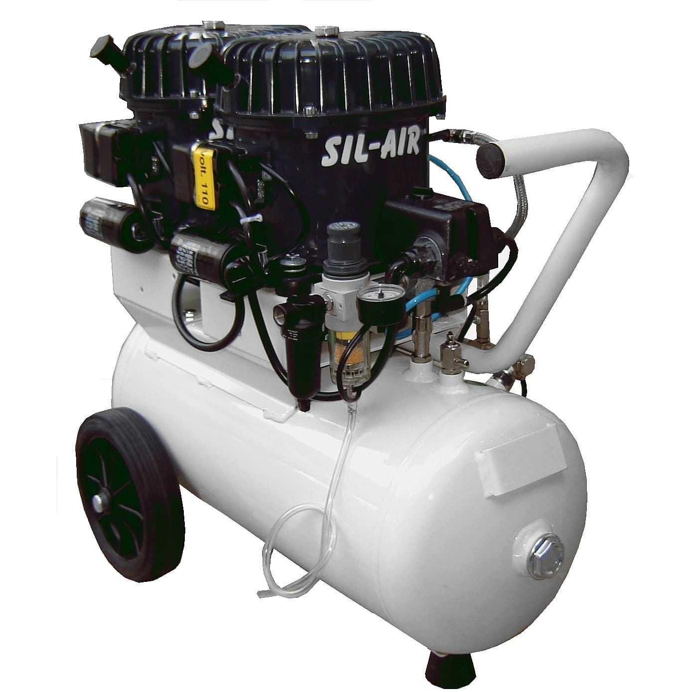 Silentaire Val-Air 100-24 AL Silent Running Airbrush Compressor: Oil Lubricated