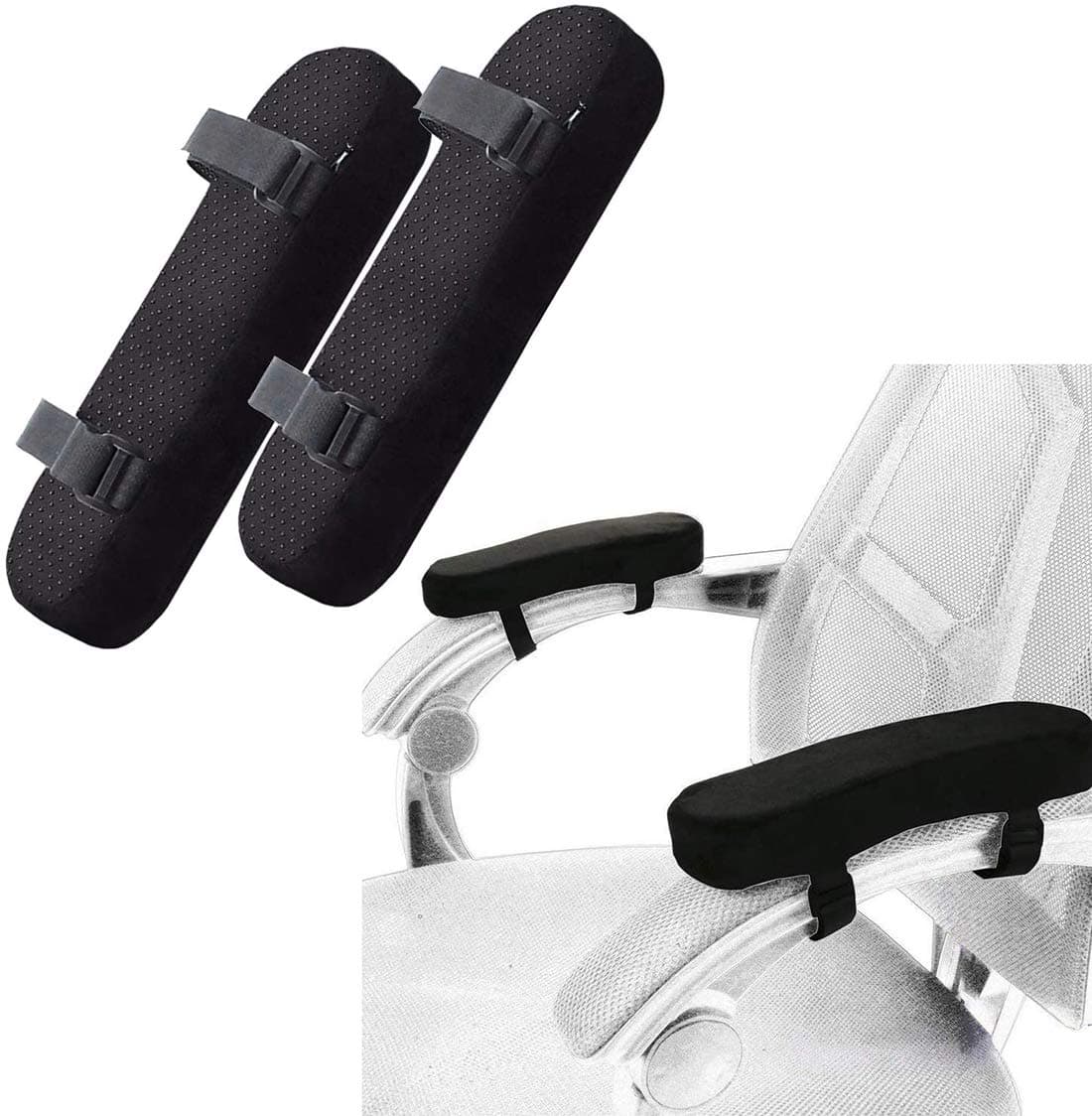 Armrests Pads (2 Pieces, Black)