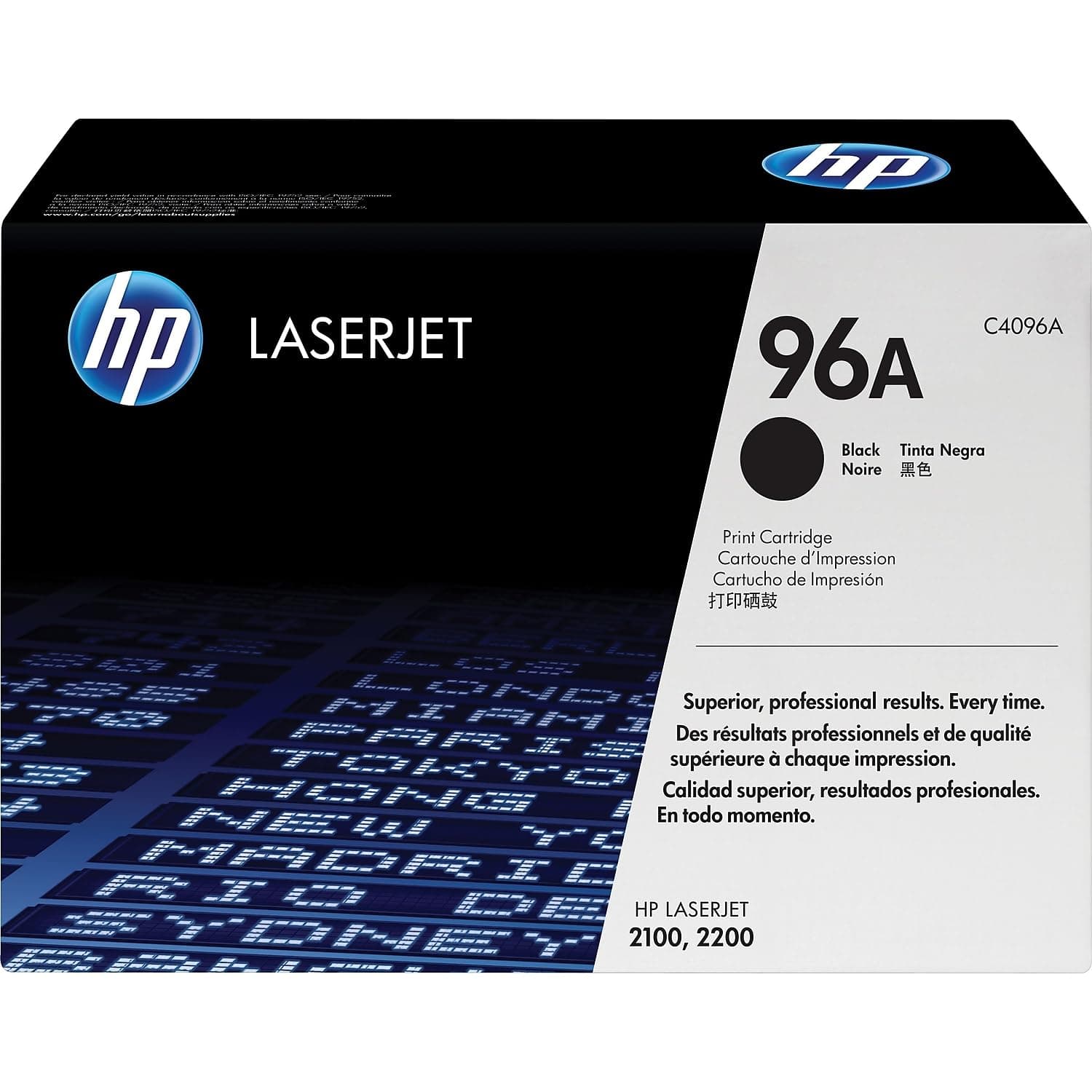 HP 96A Black Standard Yield Toner Cartridge (C4096A)