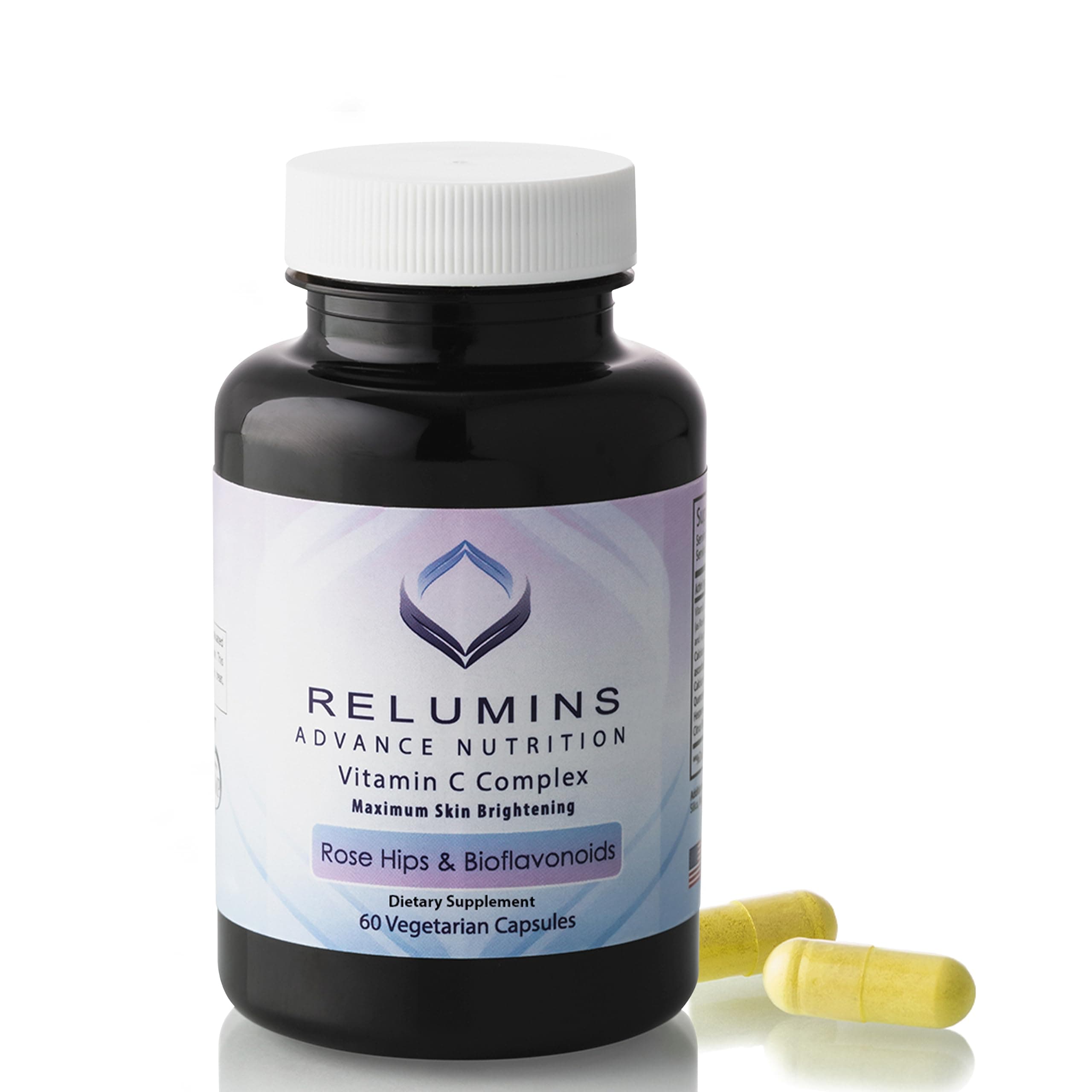 Relumins Advance Vitamin C - Max Skin Whitening Complex with Rose Hips & Bioflavonoids (60 Caps)