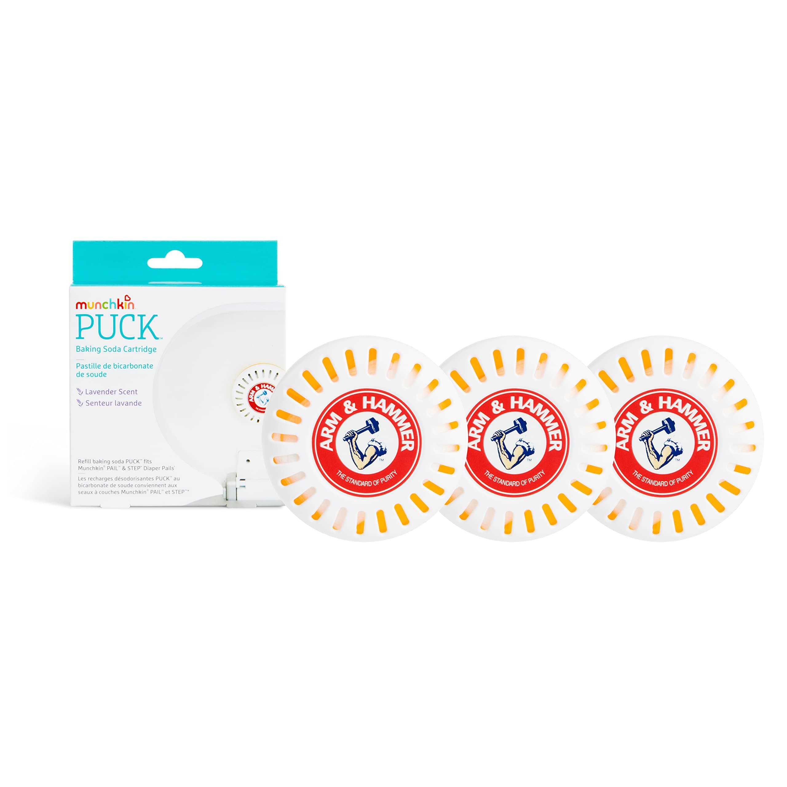 Arm & Hammer Puck Baking Soda Cartridge, Lavender Scent, 3 Count