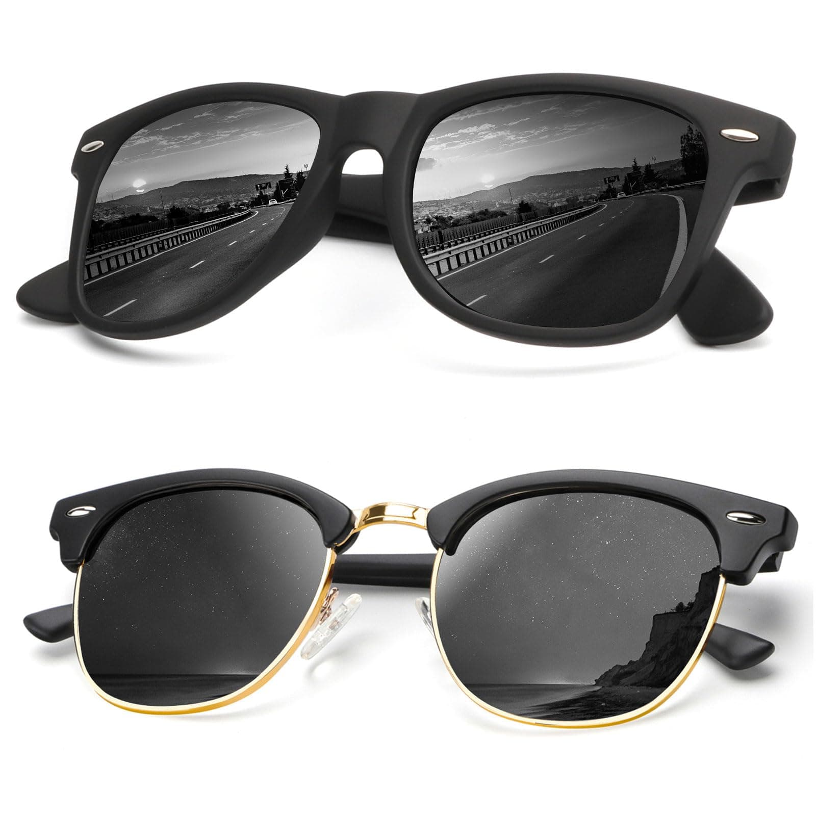 Sunglasses Men Polarized for Mens and Womens Unisex Sun Glasses for Driving UV Protection