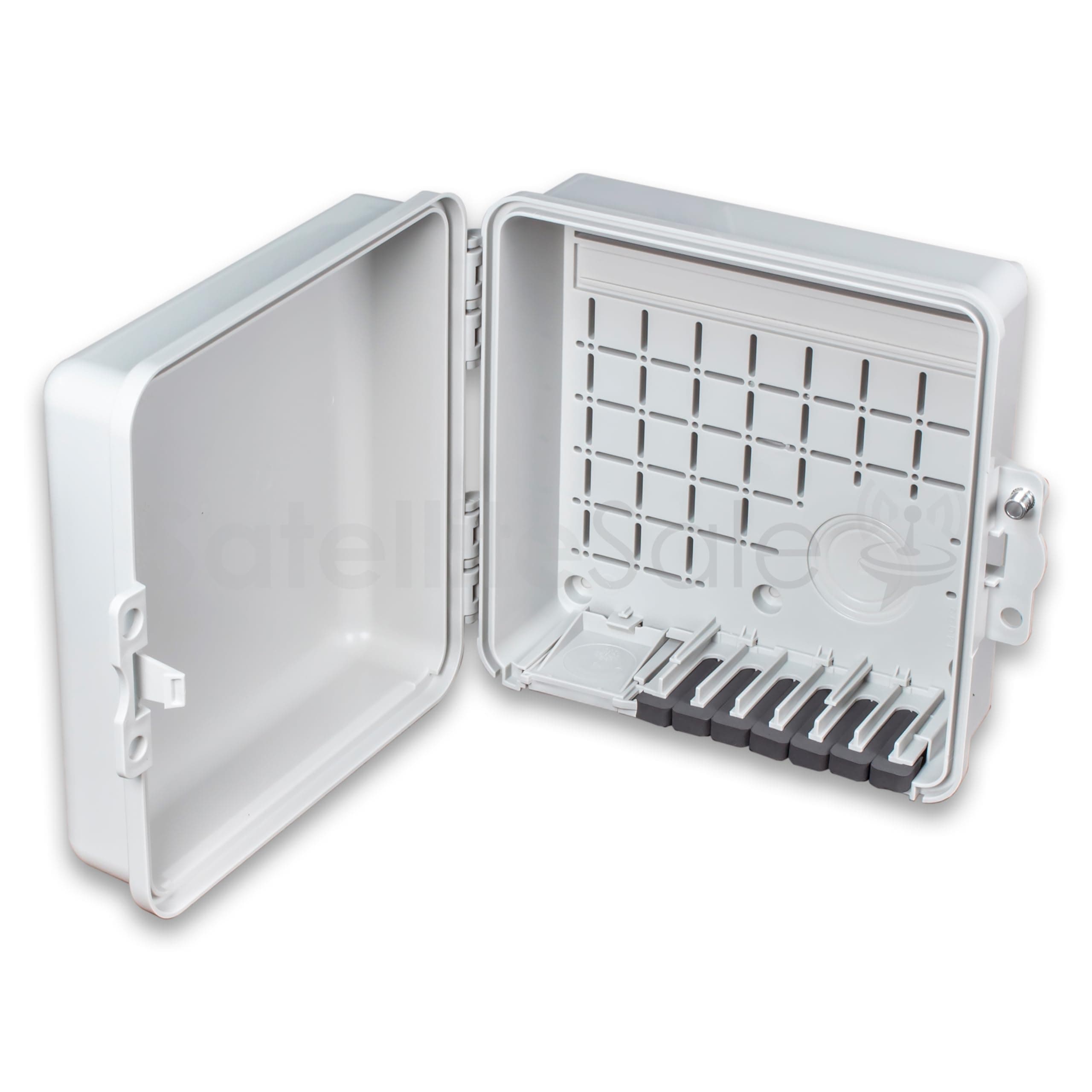 SatelliteSale Weatherproof Junction Box Heavy Duty Enclosure 9x9x4 Inches UV-Rated Thermoplastic Alloy Made in USA