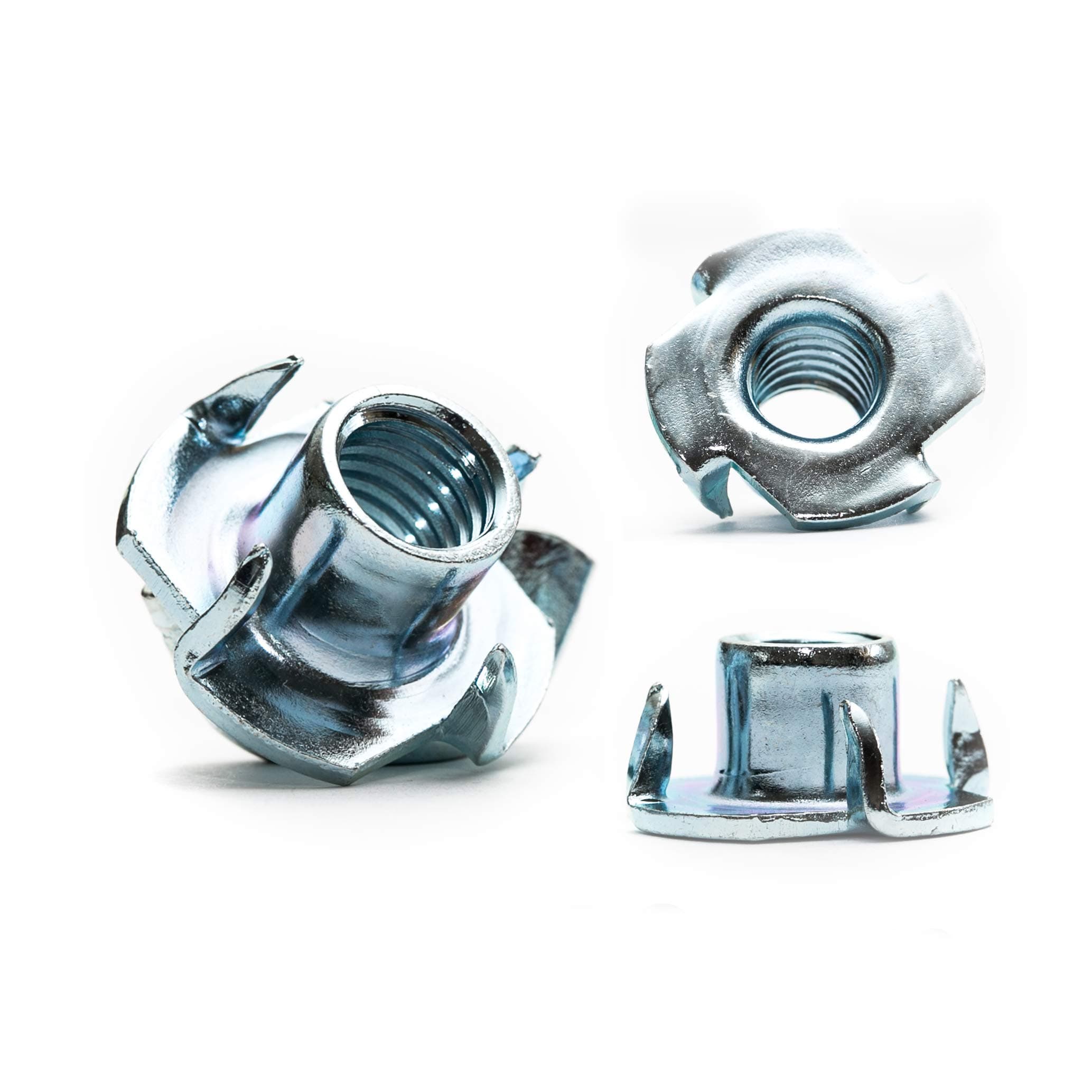 M5 (5mm ¯) T-Nuts Four Pronged Captive Blind Threaded Inserts For Wood Furniture (Pack of 20) A04C/2