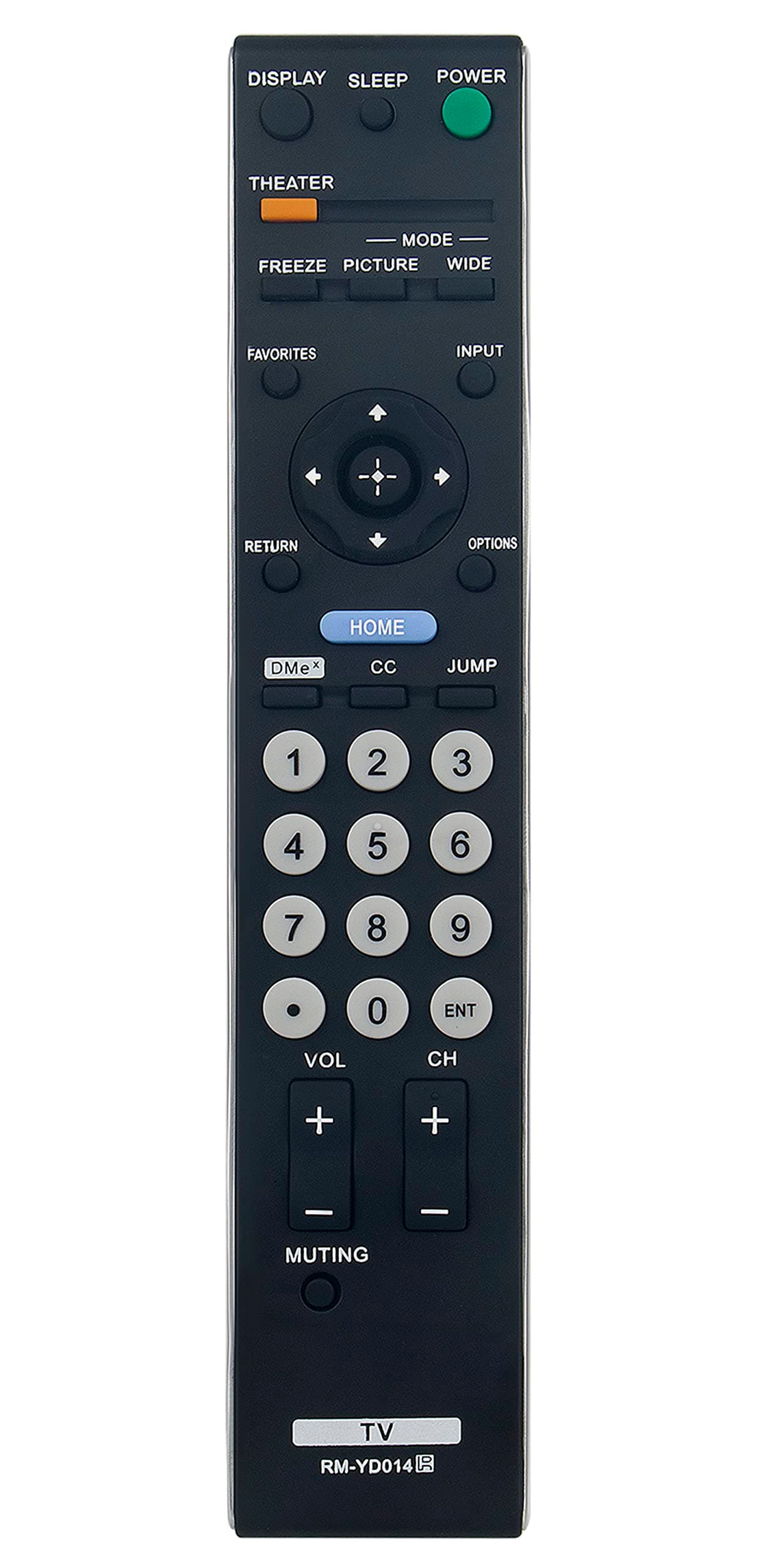 New RM-YD014 Replaced Remote fits for Sony TV KDL32XBR4 KDF37H1000 KDL40D3000 KDL40V3000 KDL40VL130 KDL40WL135 KDL46V3000 KDL46VL130 KDL-46WL135 KDL32XBR4 KDL-42V4100 KDL-46W4100 KDL-52W4100