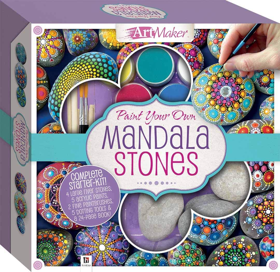 Paint Your Own Mandala Stones Kit Paperback – Import, 1 July 2016