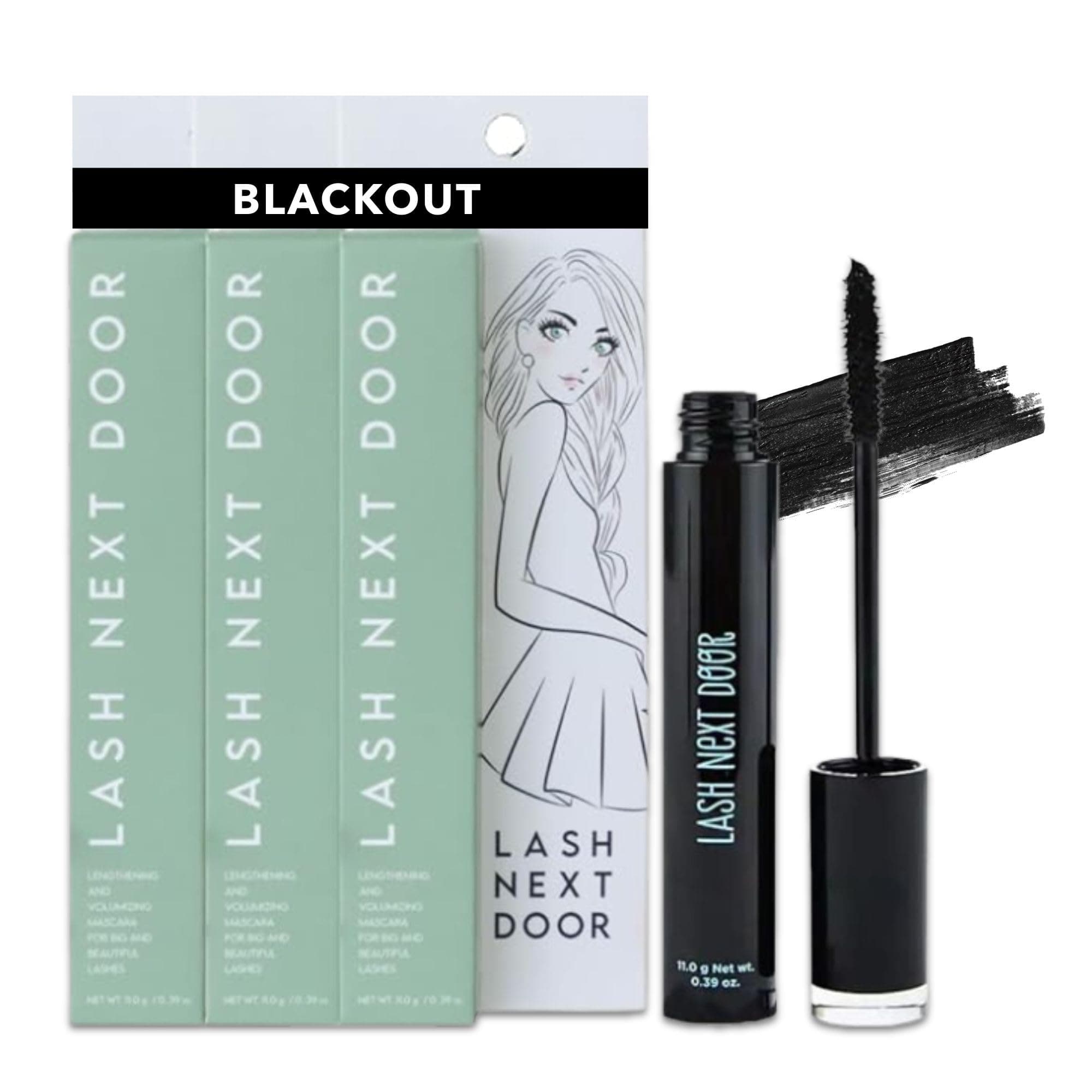 Water Resistant Mascara Black Volume and Length - No Clump Volumizing Mascara for Thickening and Lengthening - Smudge Proof Lashes by Brooklyn and Bailey (3 Pack)