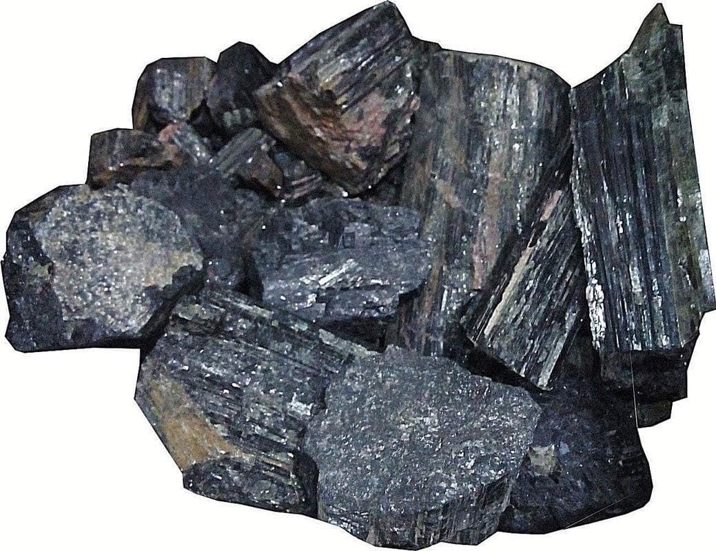 aldominaldomin Natural Energized Black Tourmaline Raw Healing Crystal Stones Negative Energy Purifier (300 to 400 Gram)