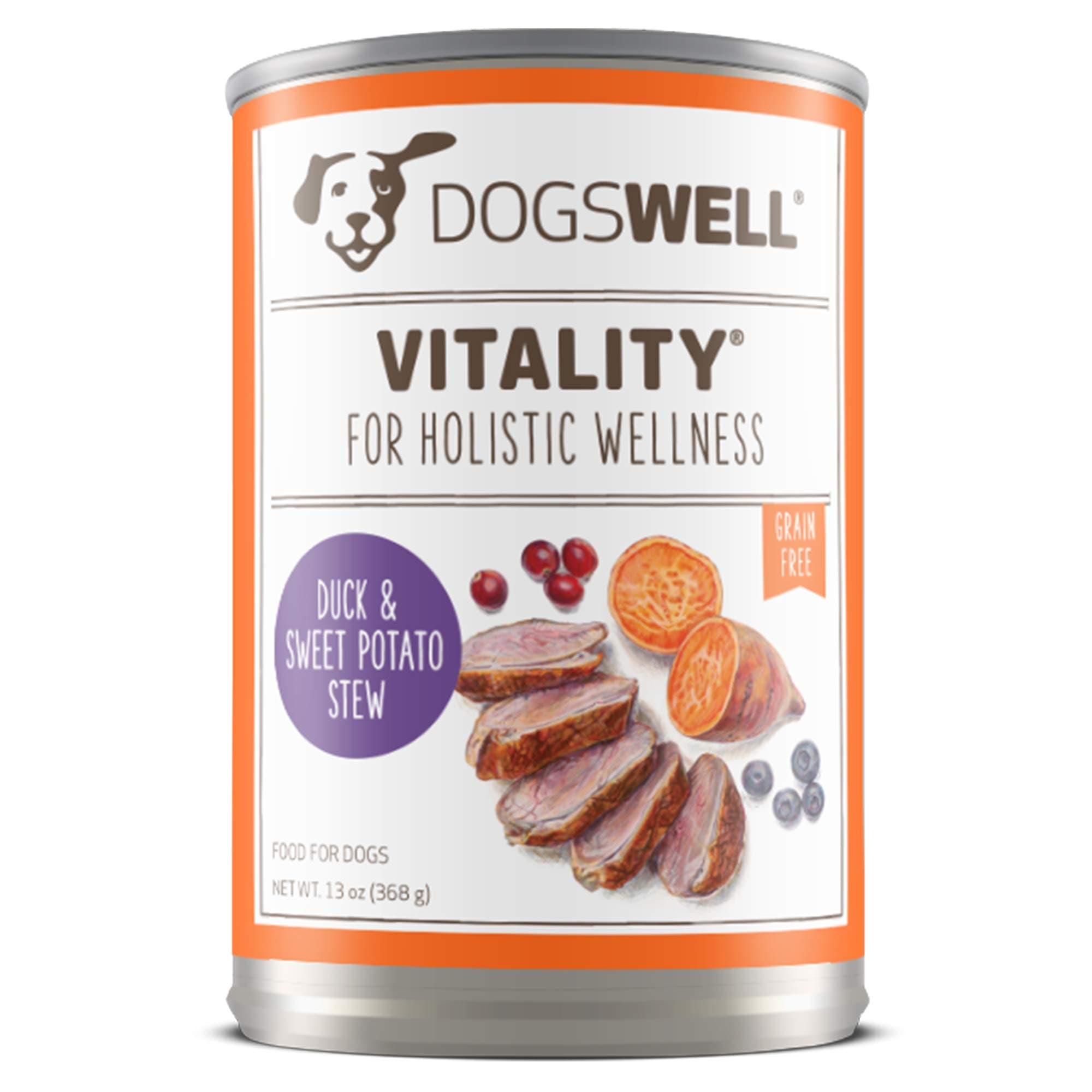 DOGSWELL Vitality Wet Dog Food with Vitamins & Essential Fatty Acids, 12 cans, 13 oz