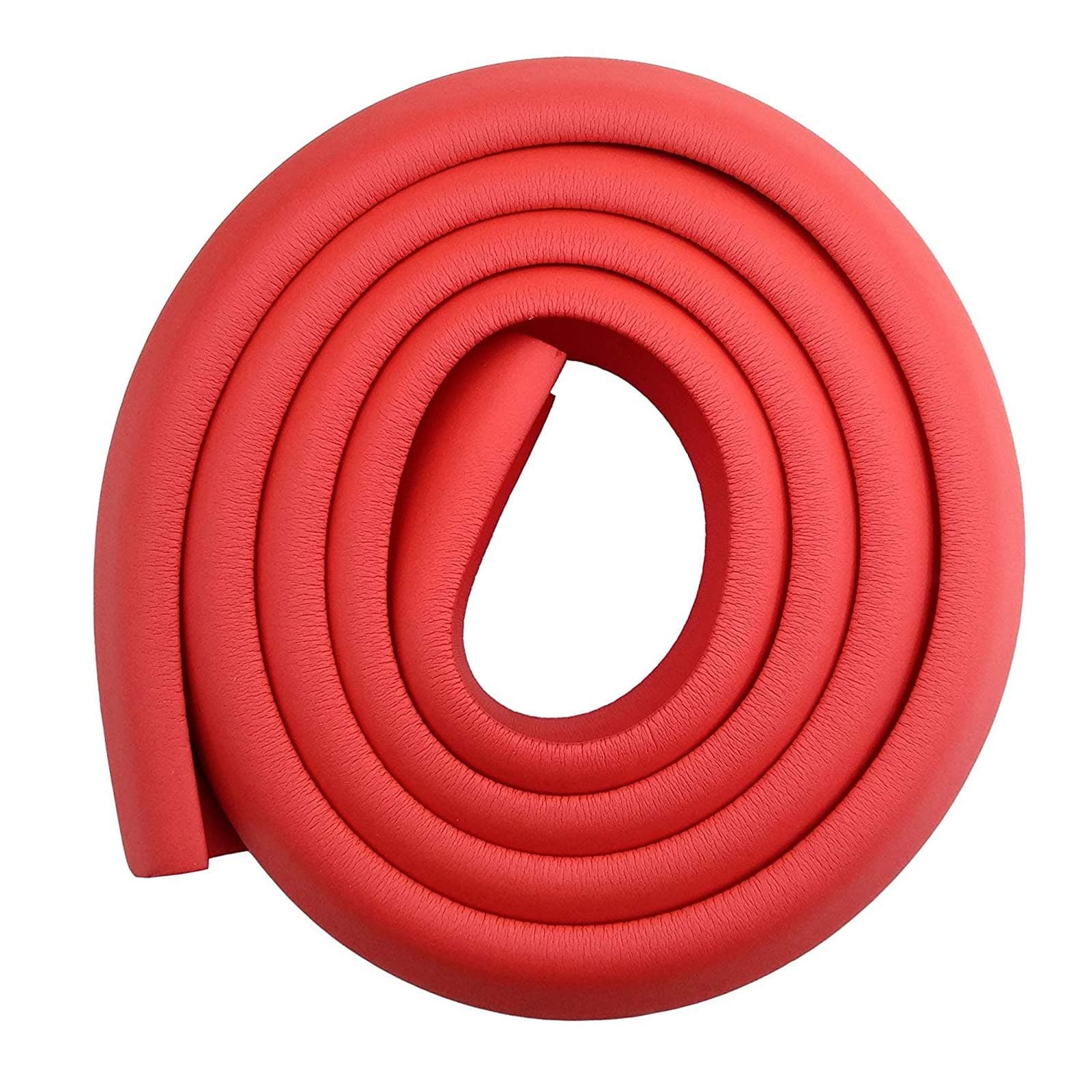 M2cbridgeL Shape Extra Thick Furniture Table Edge Protectors Foam Baby Safety Bumper Guard 6.5 Ft (Red)