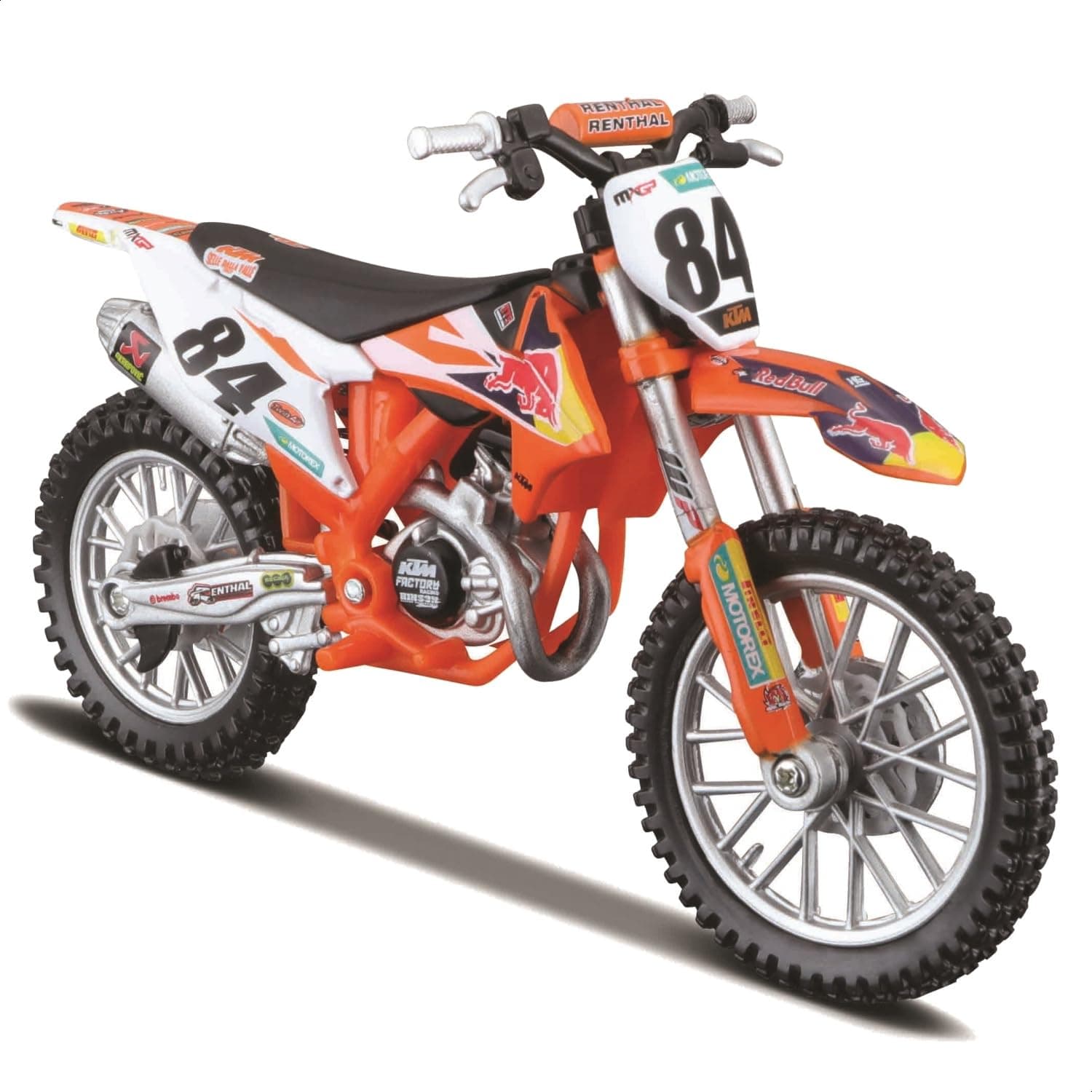 WRB KTM Cycle - KTM 450 SX-F Factory Edition (2018) Motorbike - 1:18 Scale - Incredibly Detailed Die-Cast Replica Collectible Motorcycle Model