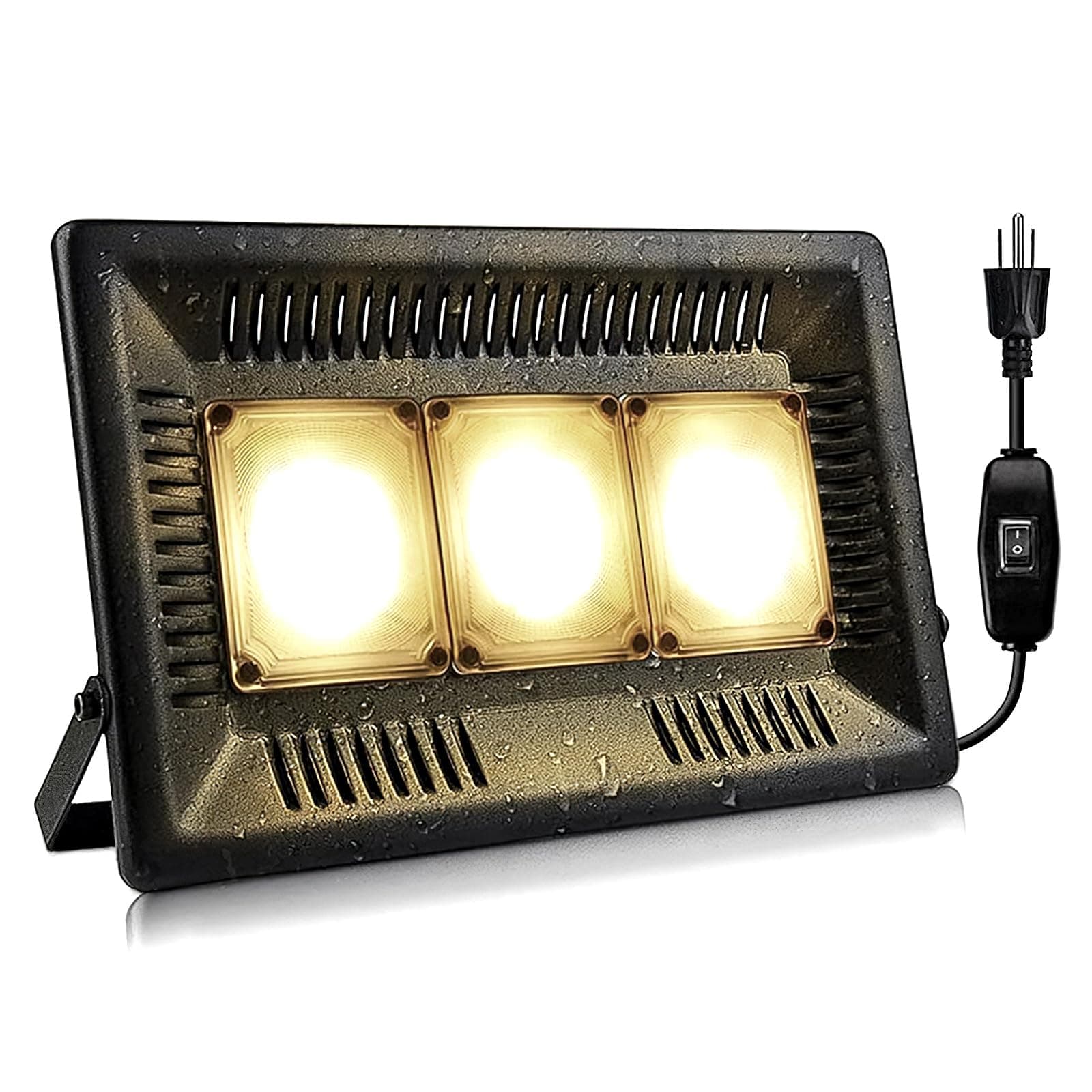 Relassy 450W Waterproof Led Sunlike Full Spectrum Outdoor, Grow Light with No Noise, Heat Dissipation for Indoor Outdoor Plants Seedling, Growing, Blooming and Fruiting