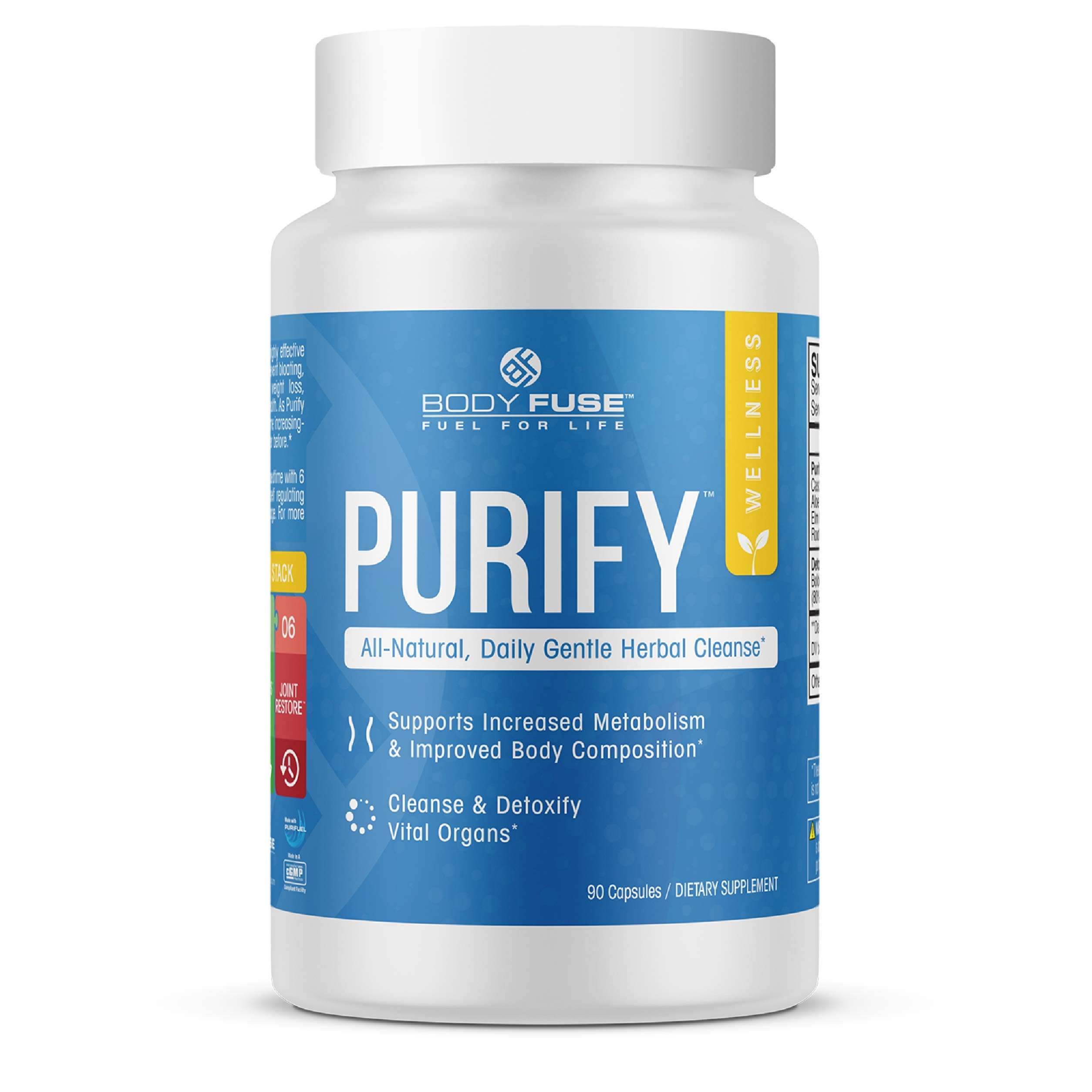 Purify | All Natural Internal Organ GI Detox | 45 Servings 90 Capsules