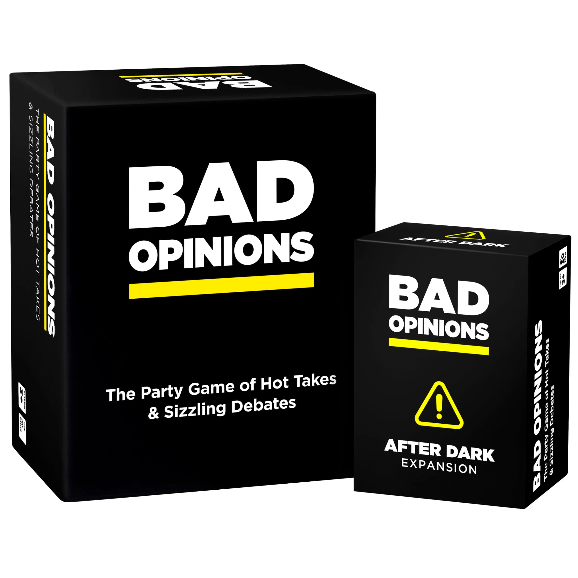 Party Game + After Dark Expansion Set - Adult Card Game of Hot Takes & Sizzling Debates for White Elephant Parties, Stocking Stuffers and Board Games Night with Friends